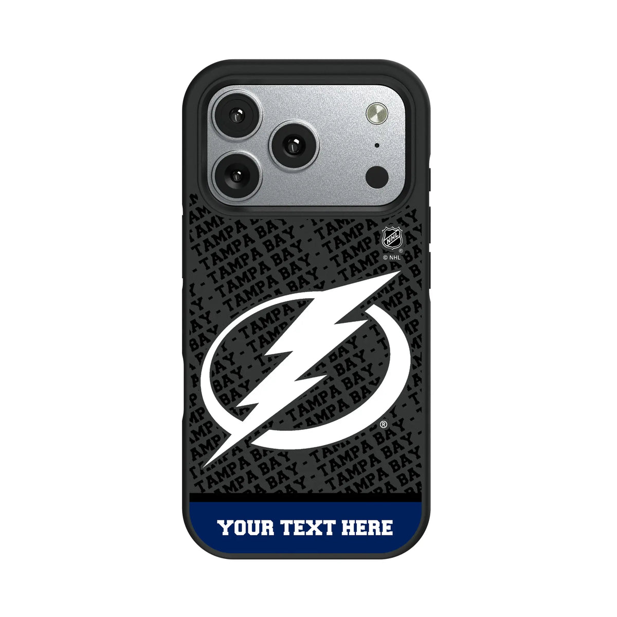 Tampa Bay Lightning Personalized EndZone Plus iPhone Bump Phone Case for Apple iPhone#Device_iPhone 17 Pro