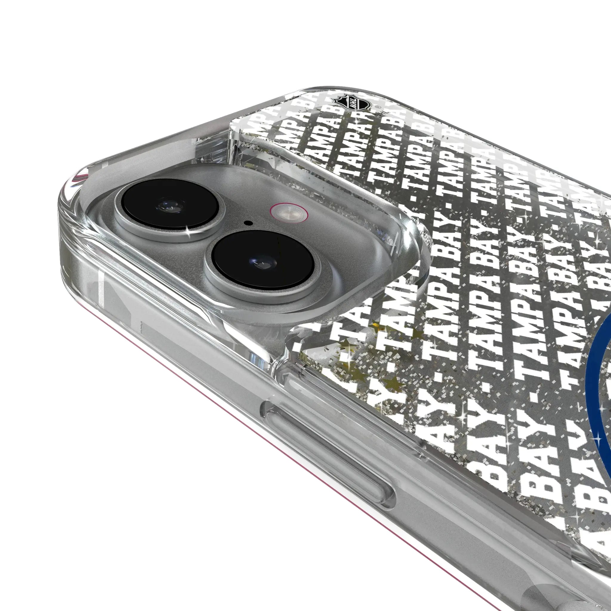 Tampa Bay Lightning Personalized EndZone Plus iPhone Glitter Phone Case for Apple iPhone - Detail