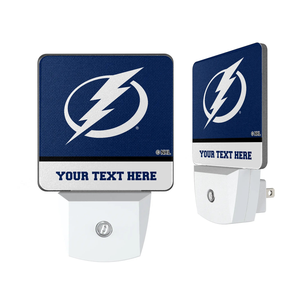 Tampa Bay Lightning Personalized Endzone Solid Night Light 2-Pack