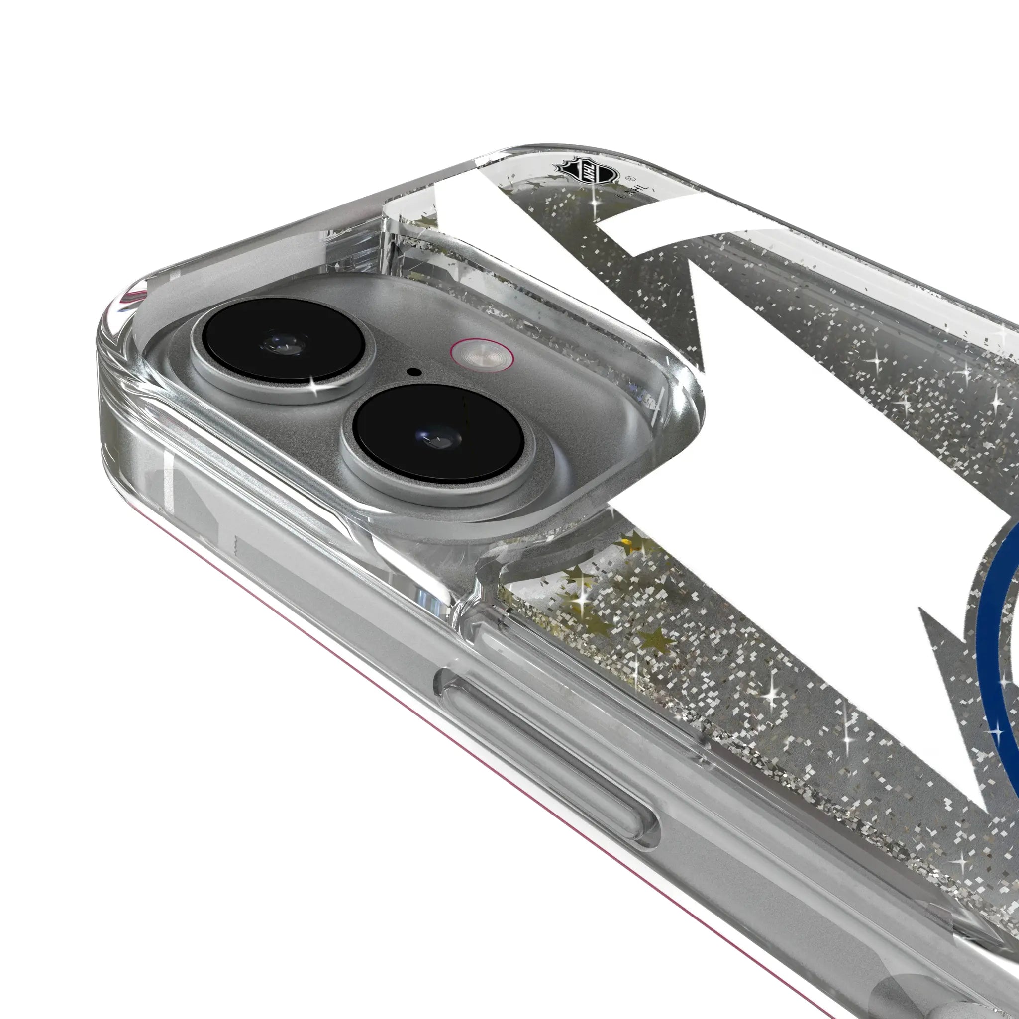 Tampa Bay Lightning Personalized Tilt iPhone Glitter Phone Case for Apple iPhone - Detail