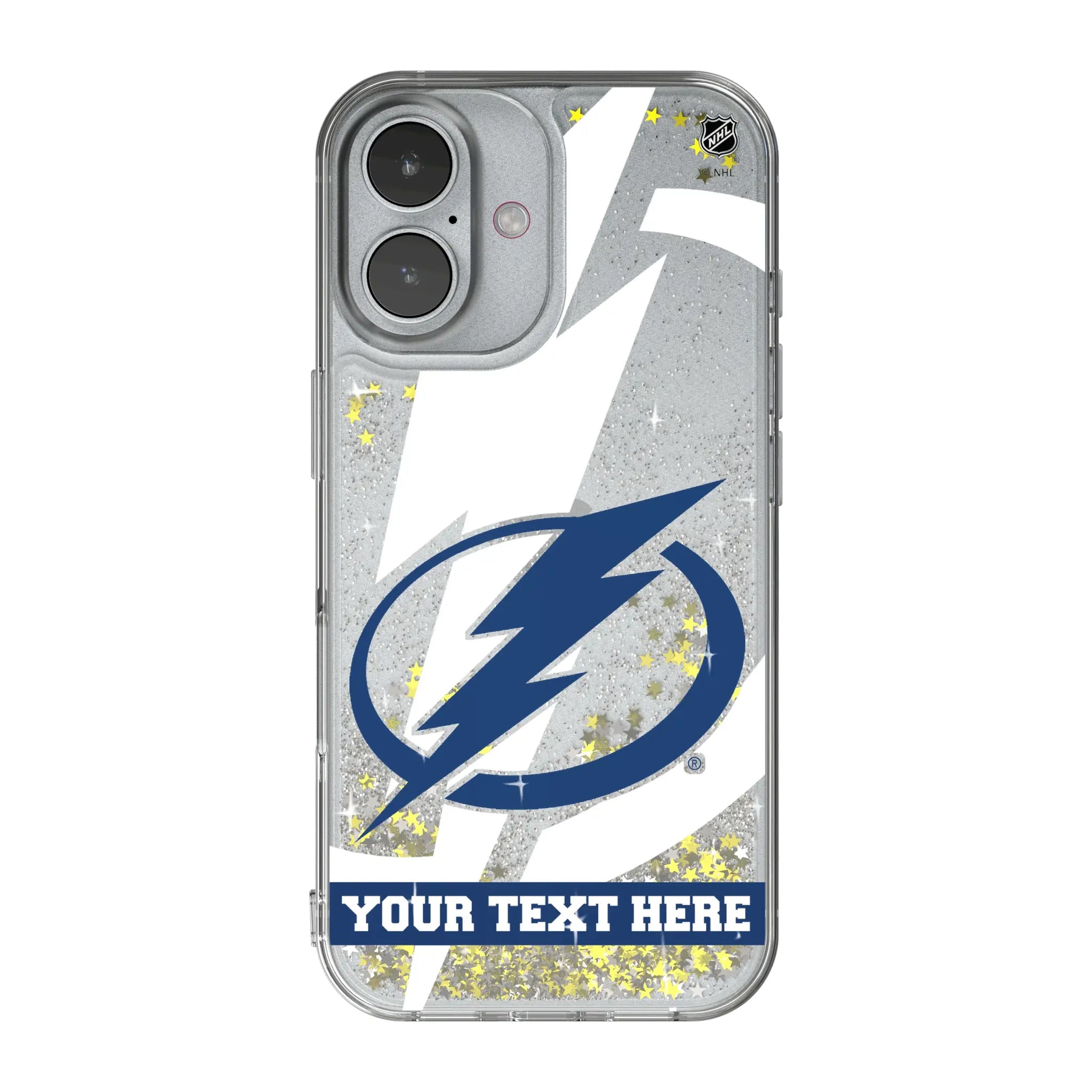Tampa Bay Lightning Personalized Tilt iPhone Glitter Phone Case for Apple iPhone