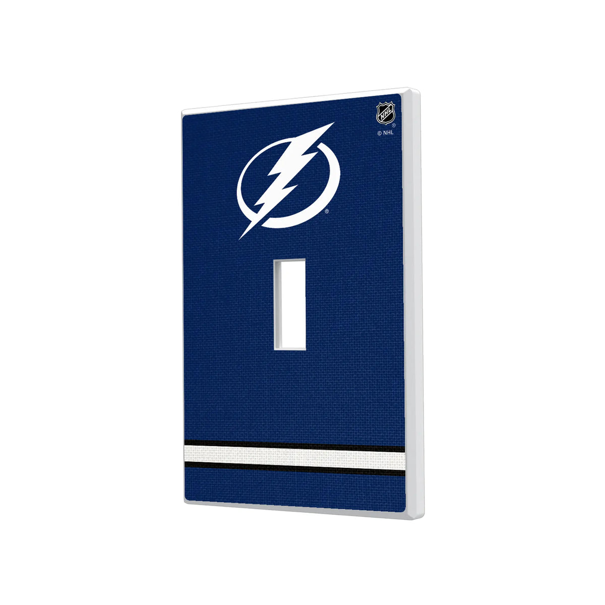 Tampa Bay Lightning Stripe Hidden-Screw Light Switch Plate#Style_Single Toggle