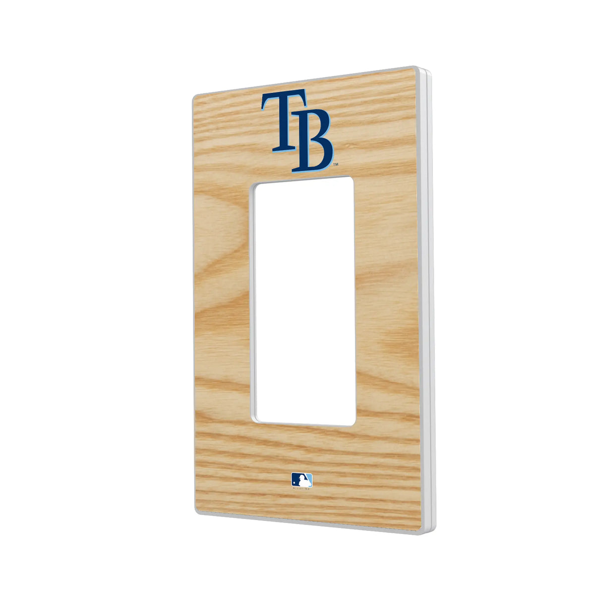 Tampa Bay Rays Baseball Bat Hidden-Screw Light Switch Plate#Style_Single Rocker