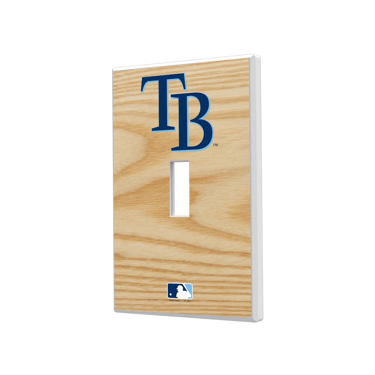 Tampa Bay Rays Baseball Bat Hidden-Screw Light Switch Plate#Style_Single Toggle