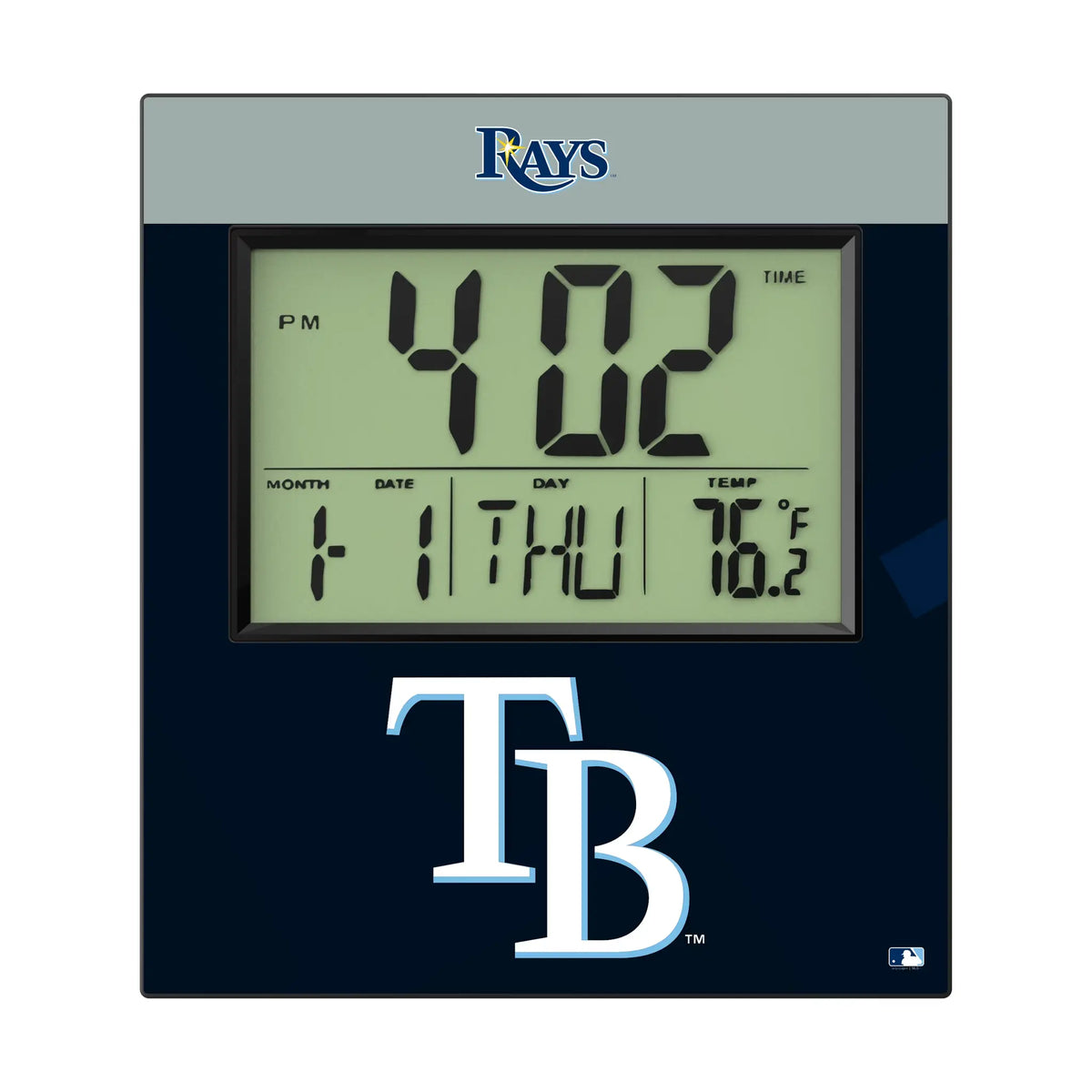 Tampa Bay Rays Color Block Wall Clock