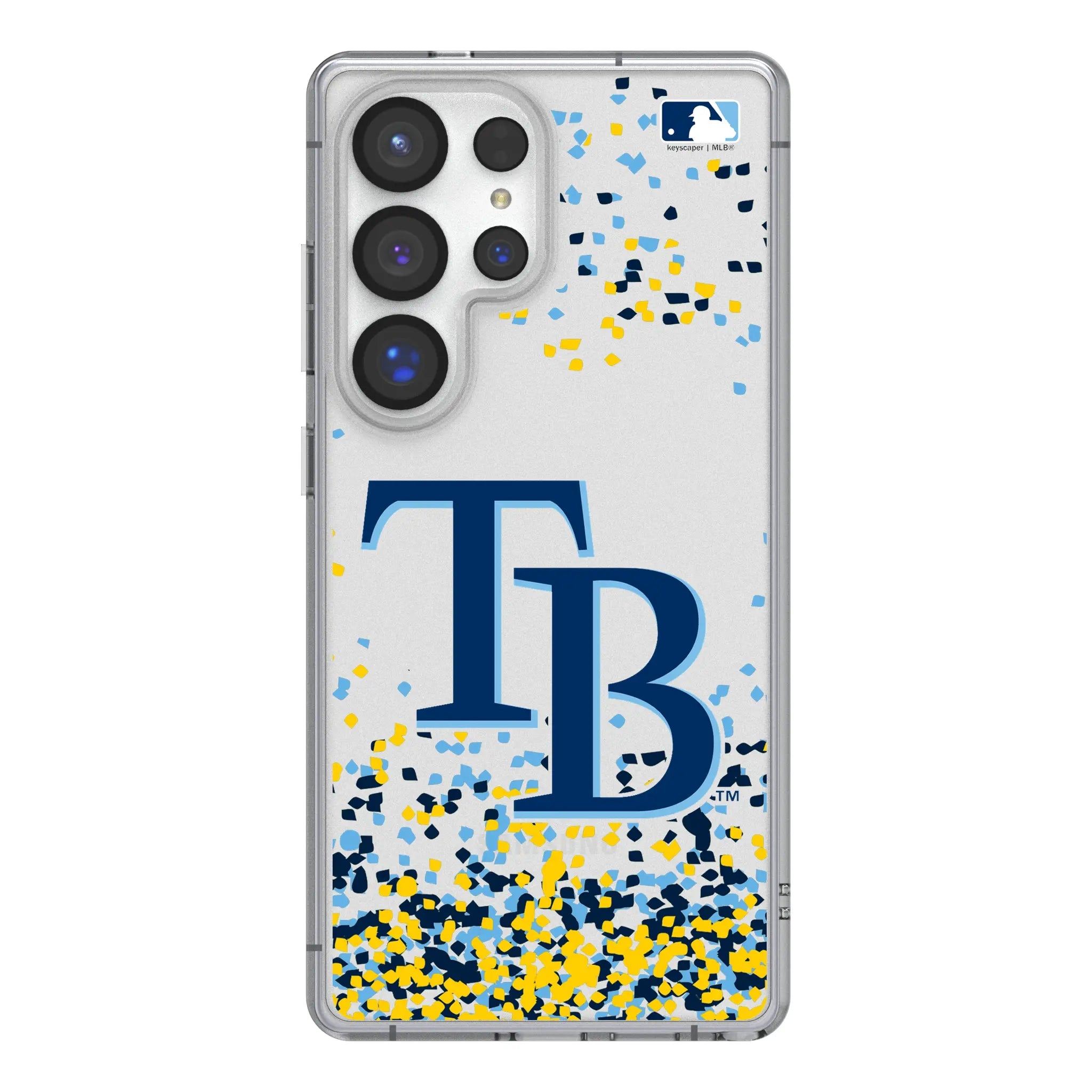 Tampa Bay Rays Confetti Galaxy Clear Phone Case for Samsung Galaxy#Device_Galaxy S25 Ultra