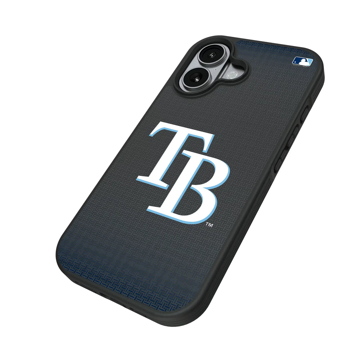 Tampa Bay Rays Linen iPhone Bump Phone Case for Apple iPhone - Isometric View#Device_iPhone 17