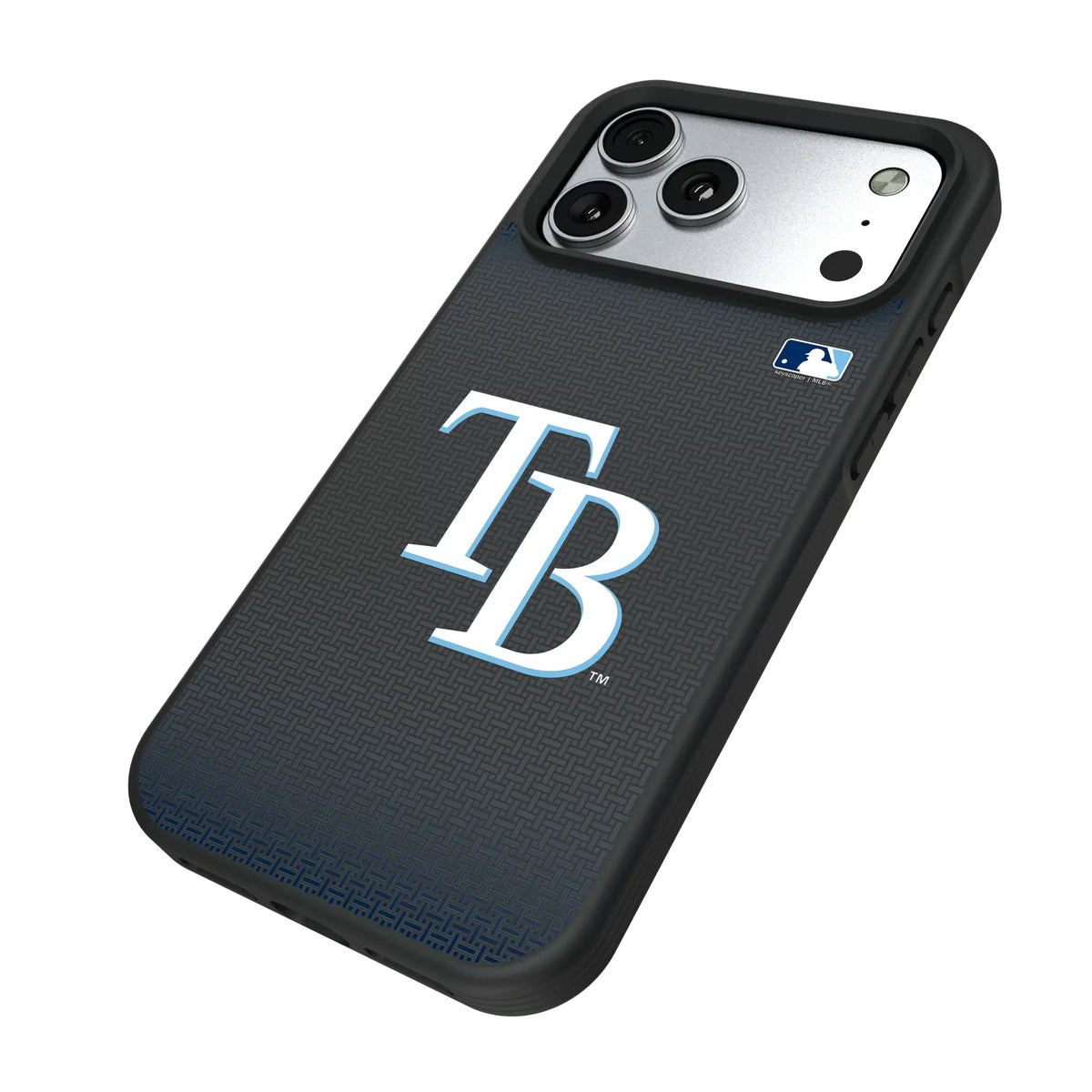 Tampa Bay Rays Linen iPhone Bump Phone Case for Apple iPhone - Isometric View#Device_iPhone 17 Pro Max
