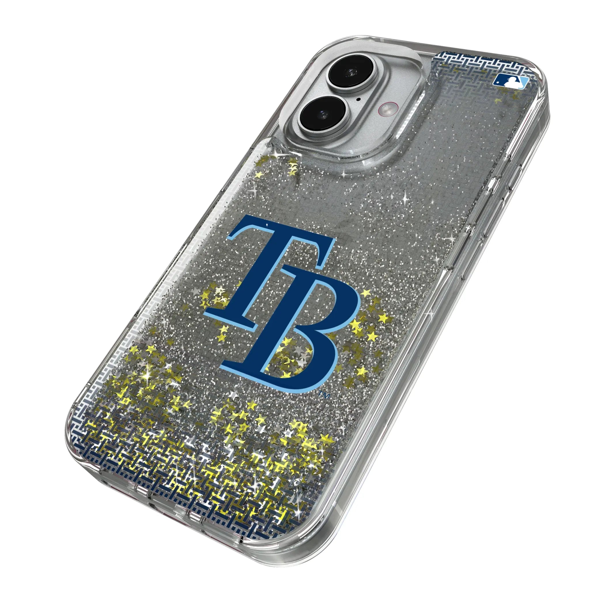 Tampa Bay Rays Linen iPhone Glitter Phone Case for Apple iPhone - Isometric View