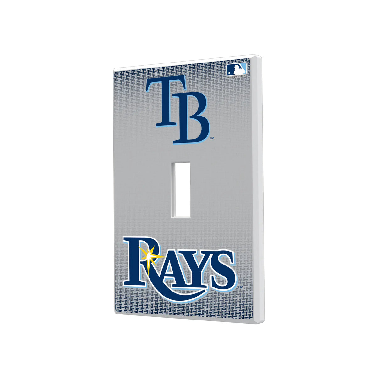 Tampa Bay Rays Linen Hidden-Screw Light Switch Plate#Style_Single Toggle