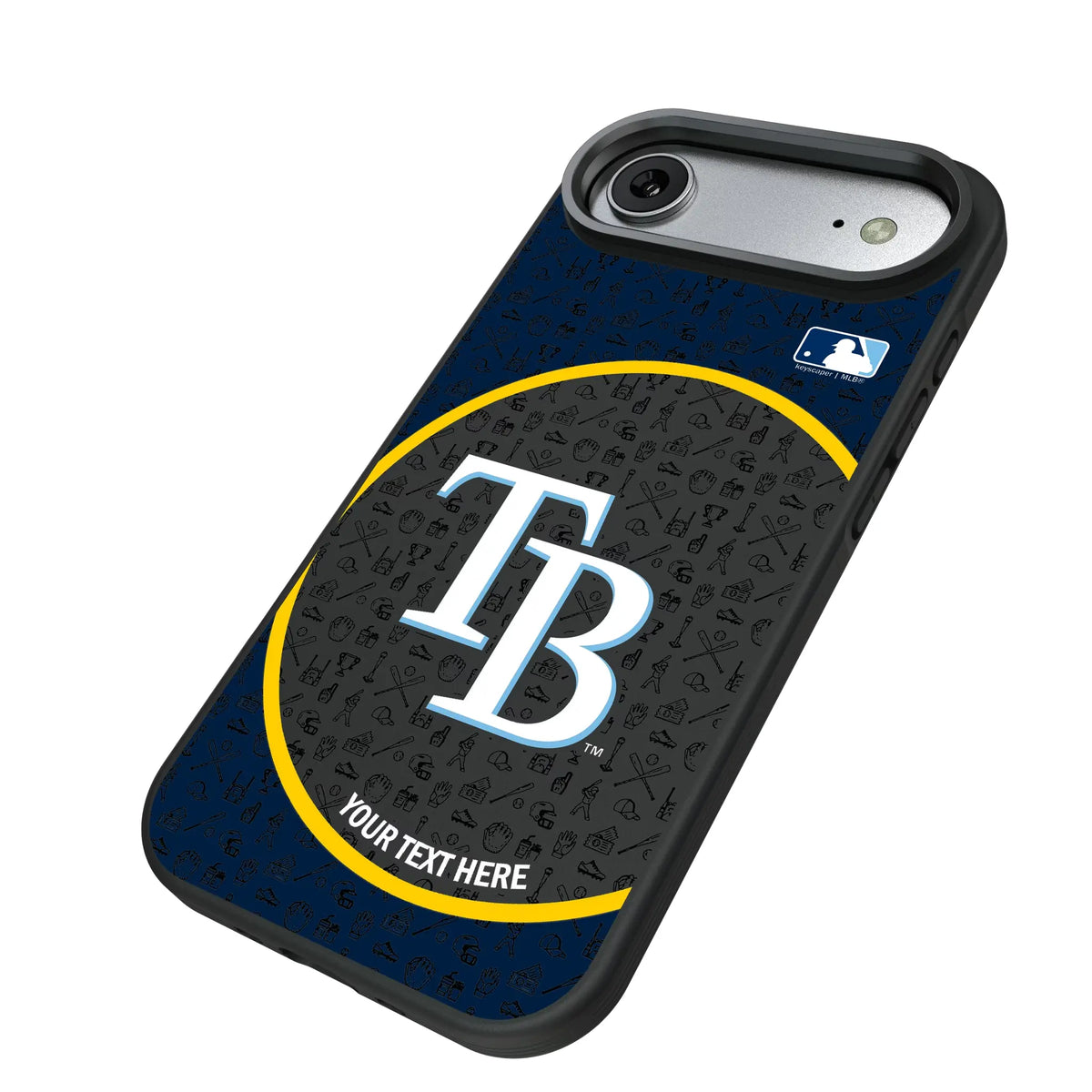Tampa Bay Rays Personalized Circle iPhone Bump Phone Case for Apple iPhone - Isometric View#Device_iPhone Air
