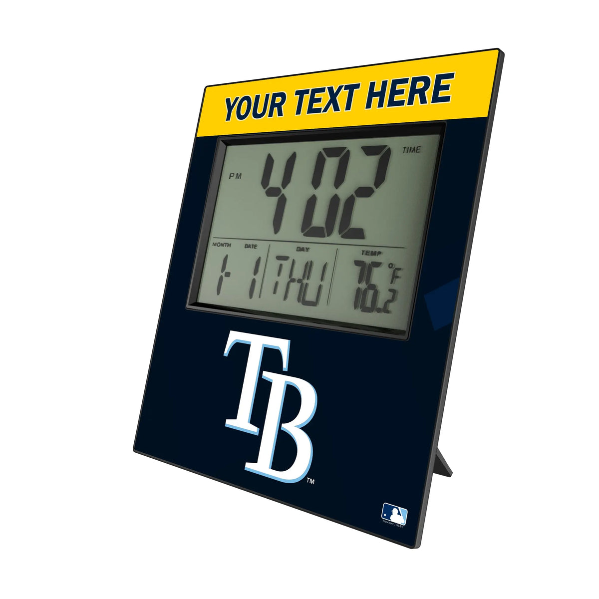 Tampa Bay Rays Personalized Color Block Wall Clock
