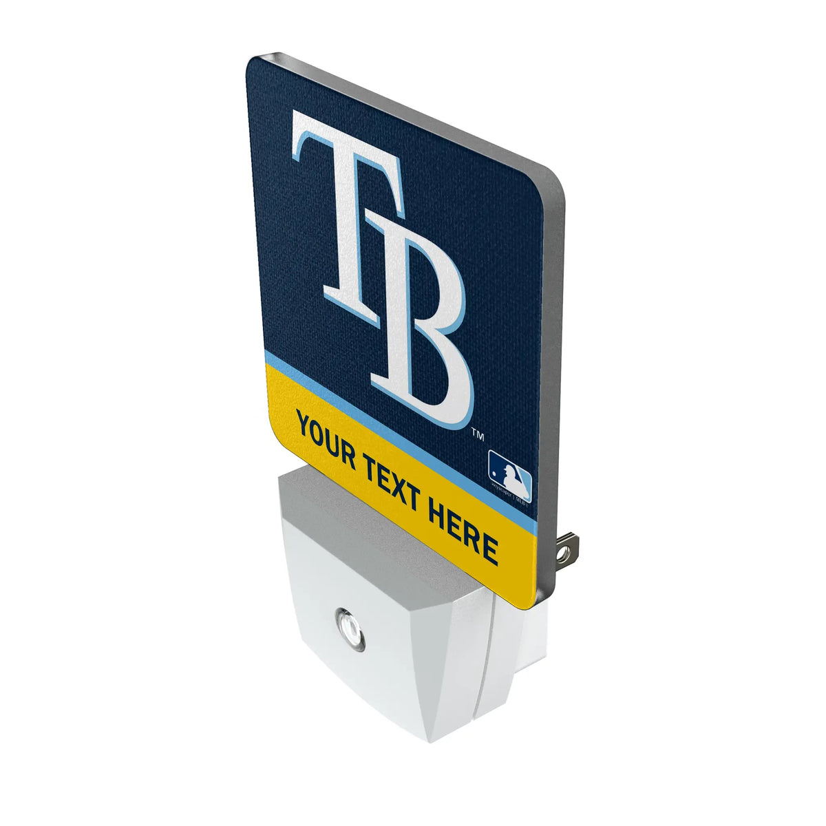 Tampa Bay Rays Personalized Endzone Solid Night Light 2-Pack - Isometric View