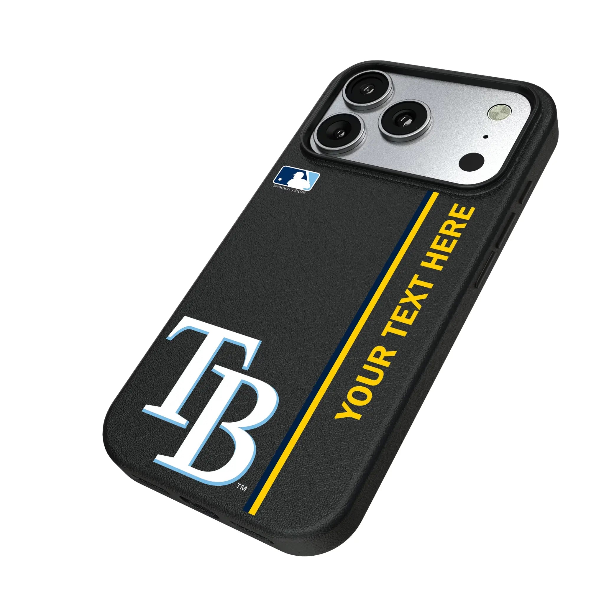 Tampa Bay Rays Personalized Sidebard iPhone MagSafe Compatible Phone Case for Apple iPhone - Isometric View#Device_iPhone 17 Pro