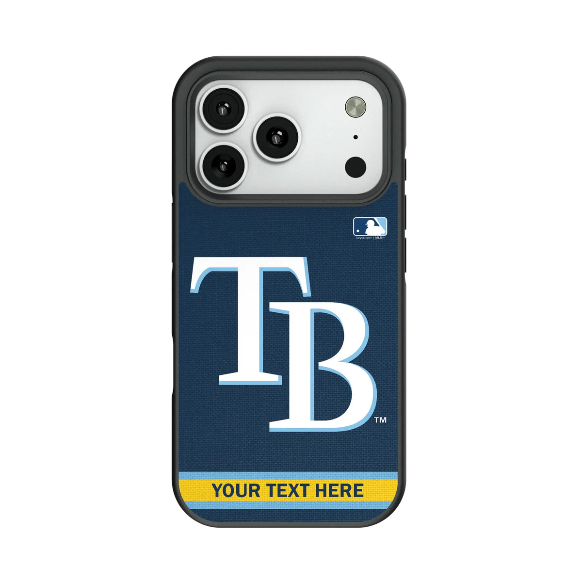 Tampa Bay Rays Personalized Stripe Bump Phone Case for Apple iPhone