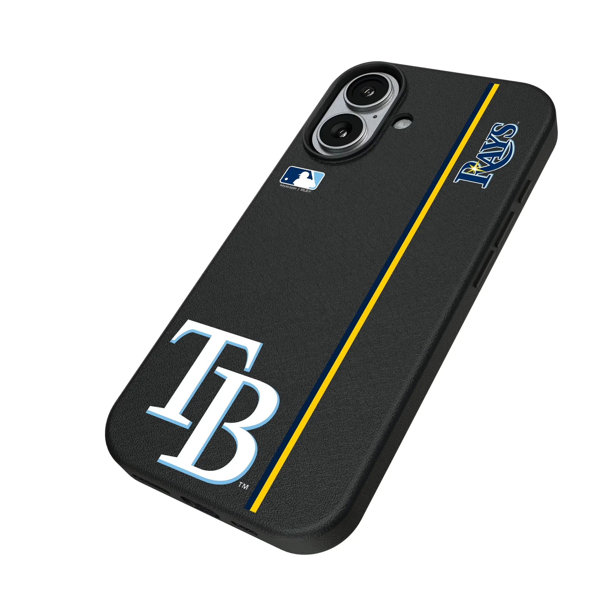 Tampa Bay Rays Sidebar iPhone MagSafe Compatible Phone Case for Apple iPhone - Isometric View#Device_iPhone 17