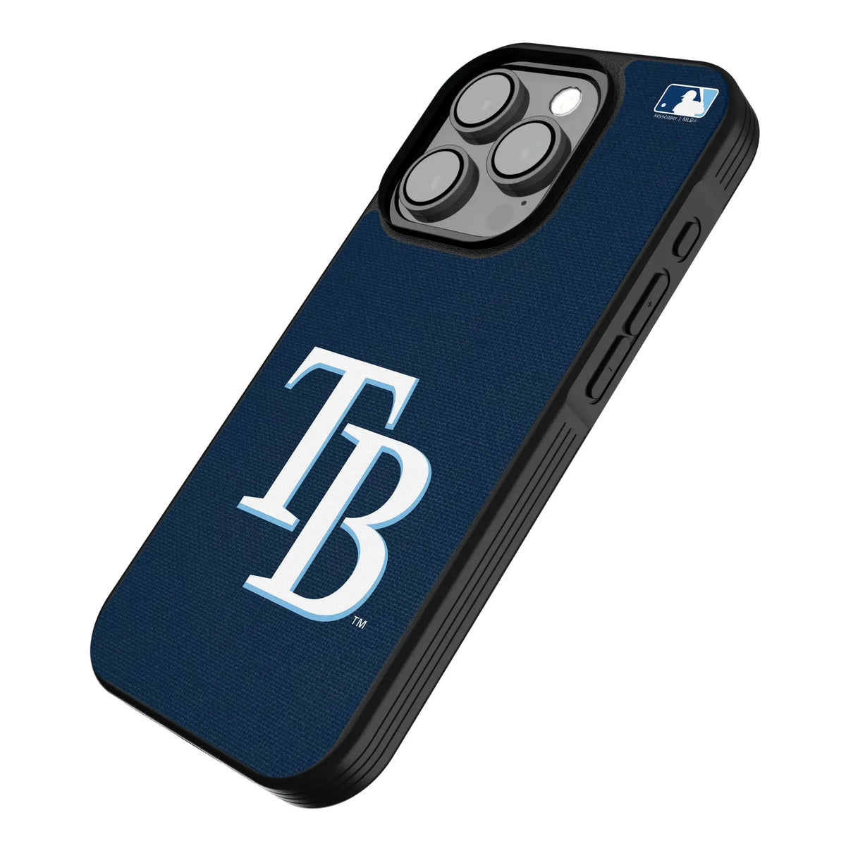 Tampa Bay Rays Solid iPhone Bump Phone Case for Apple iPhone - Isometric View