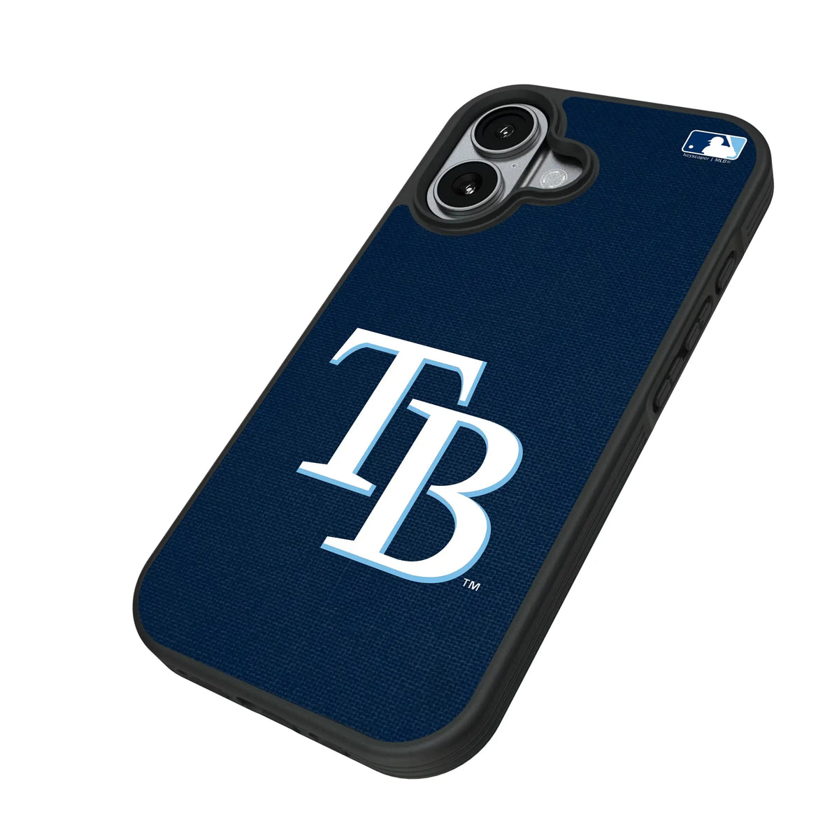Tampa Bay Rays Solid iPhone Bump Phone Case for Apple iPhone - Isometric View#Device_iPhone 17