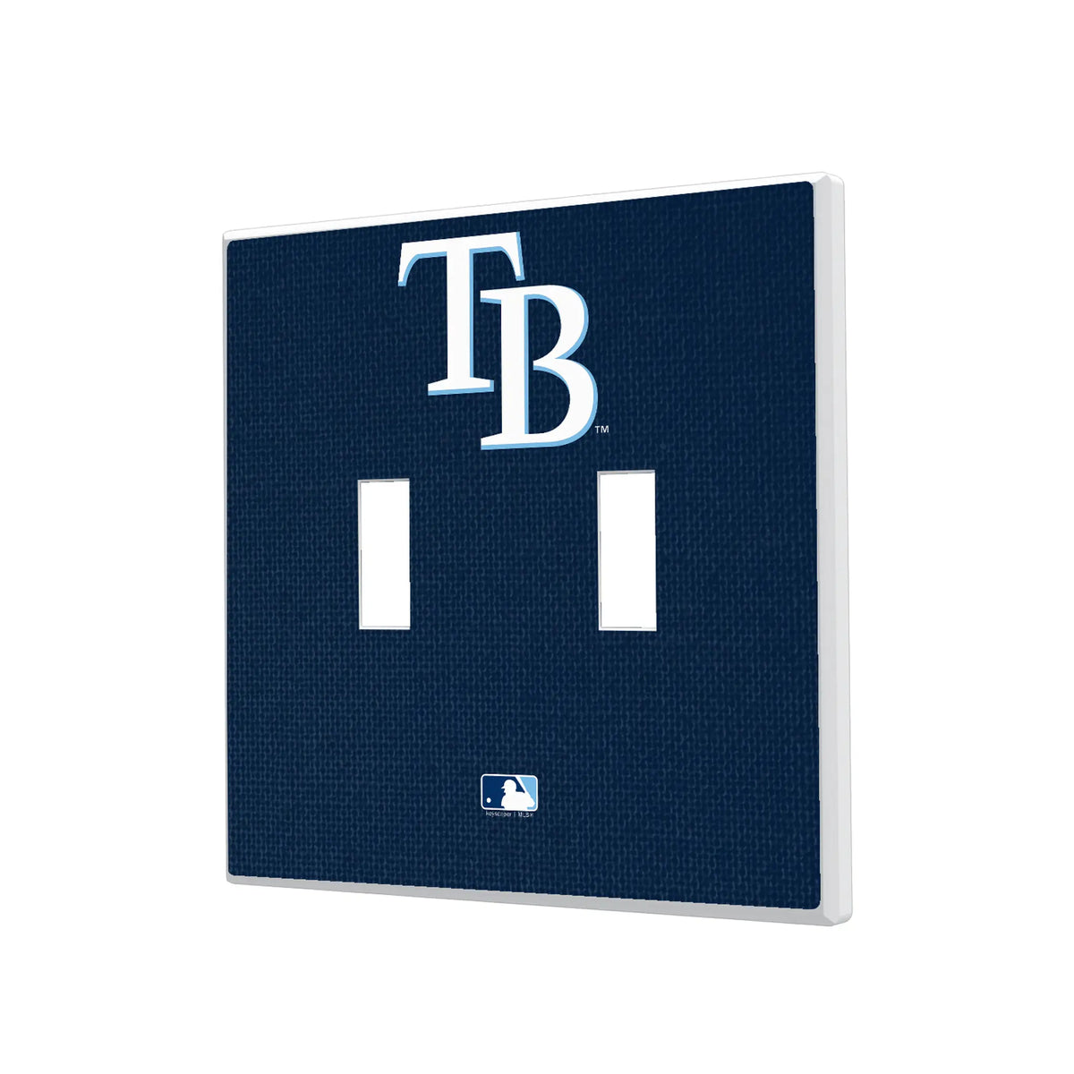 Tampa Bay Rays Solid Hidden-Screw Light Switch Plate#Style_Double Toggle
