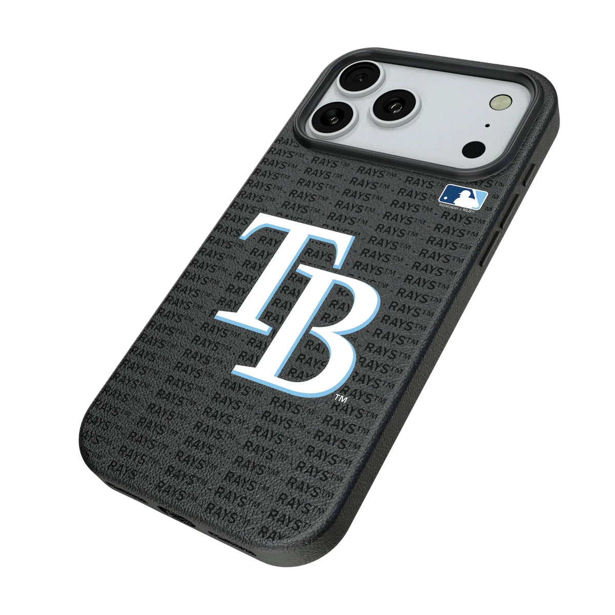 Tampa Bay Rays Text Backdrop iPhone MagSafe Compatible Phone Case for Apple iPhone - Isometric View#Device_iPhone 18 Pro Max