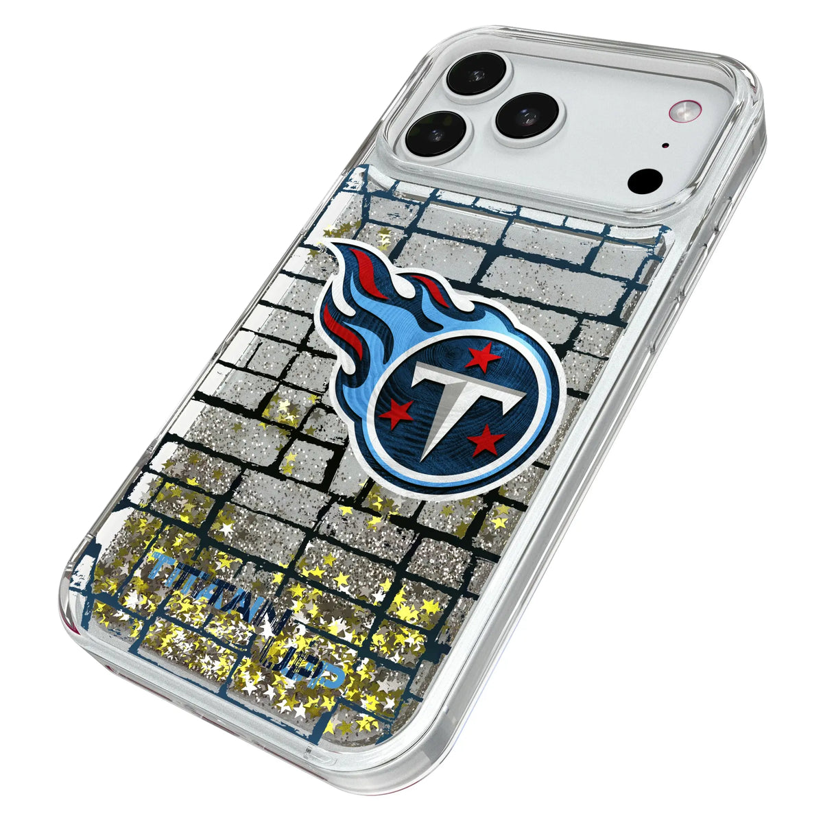 Tennessee Titans Brick iPhone Glitter Phone Case for Apple iPhone - Isometric View#Device_iPhone 18 Pro Max