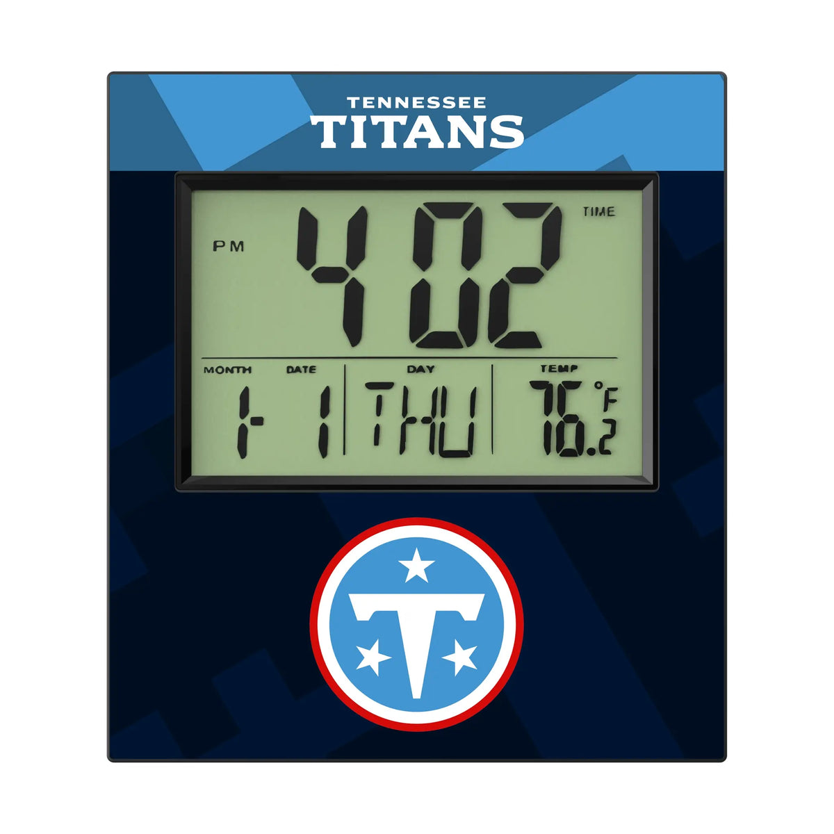 Tennessee Titans Color Block Wall Clock
