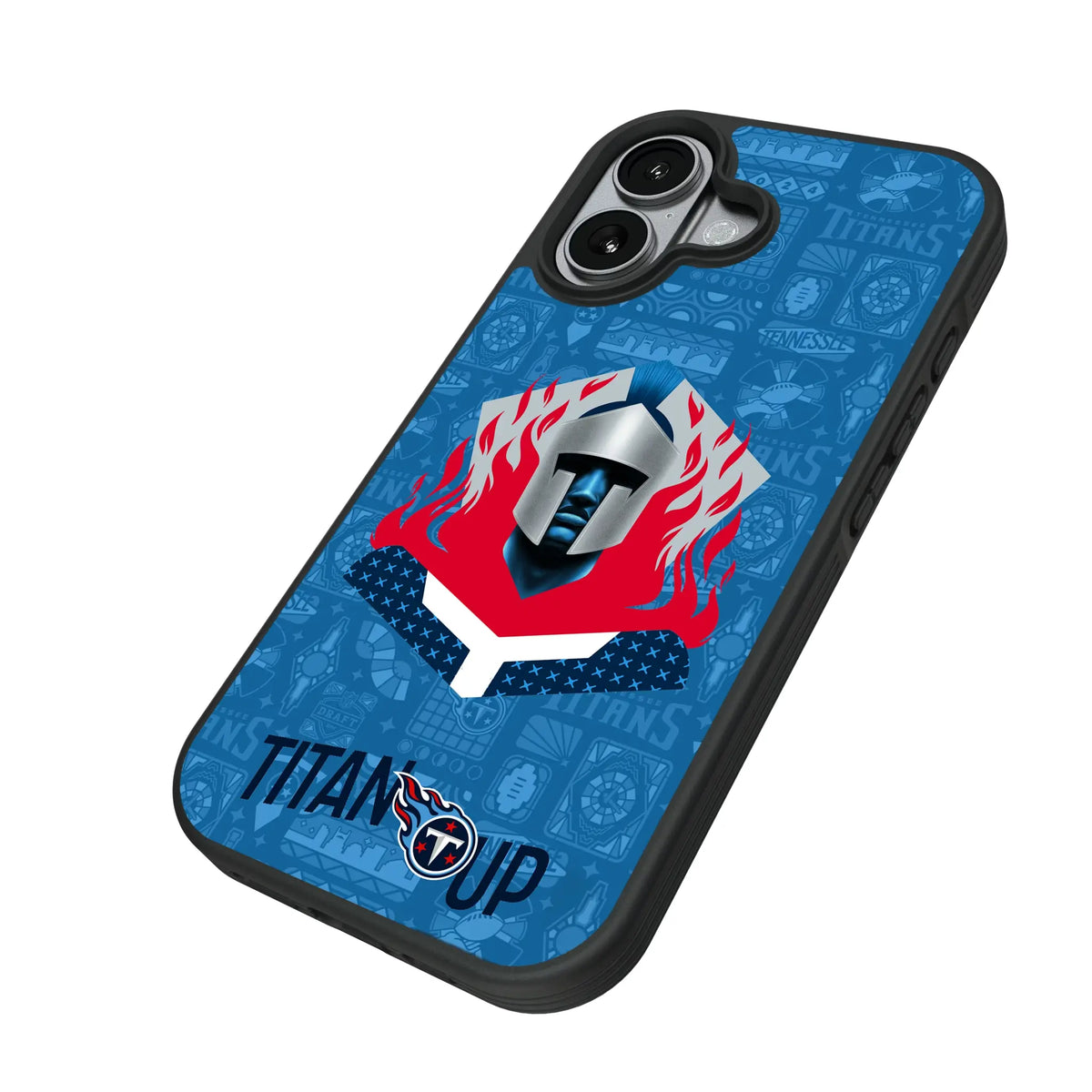 Tennessee Titans Deco iPhone Bump Phone Case for Apple iPhone - Isometric View#Device_iPhone 17
