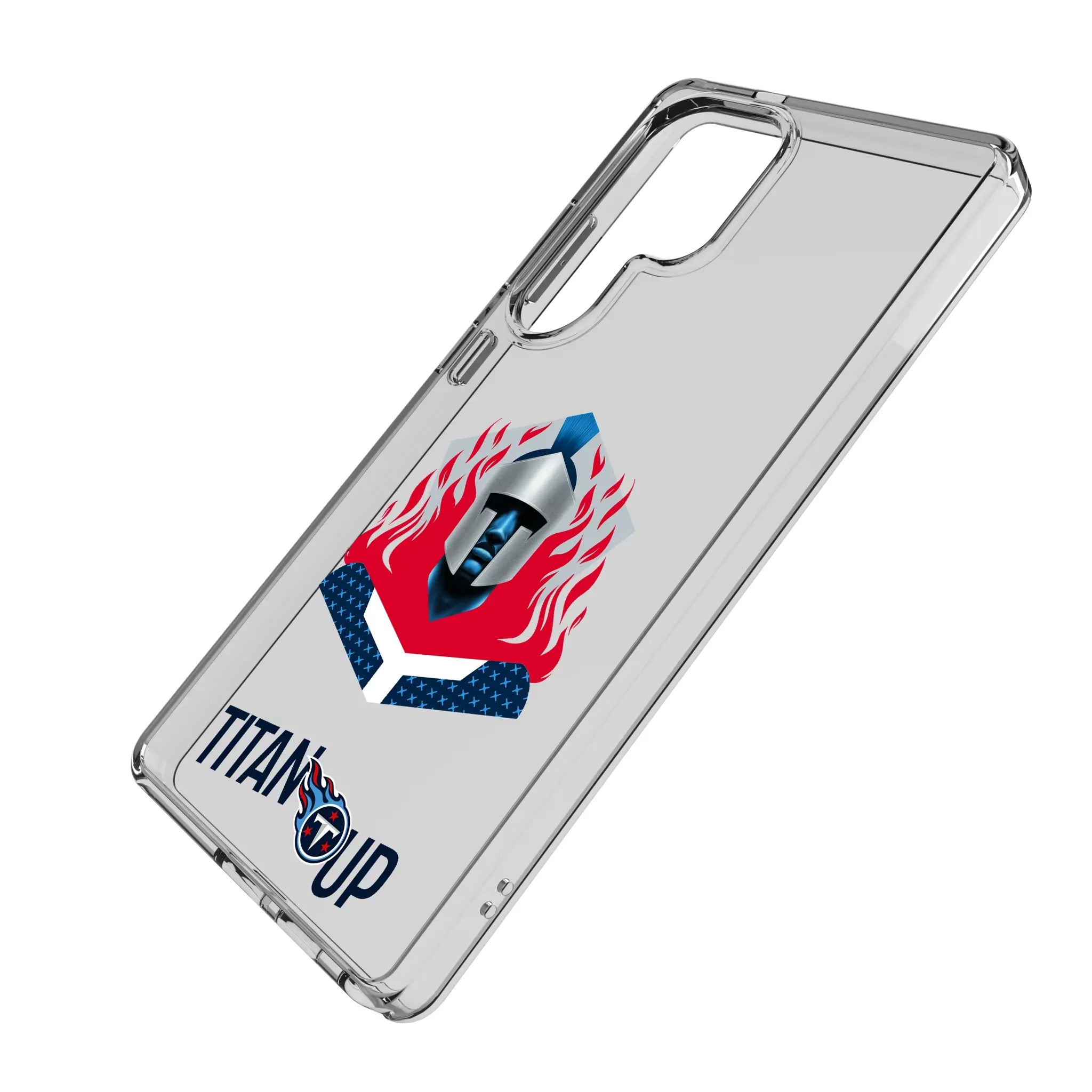 Tennessee Titans Deco Galaxy Clear Phone Case for Samsung Galaxy - Isometric View#Device_Galaxy S25 Ultra