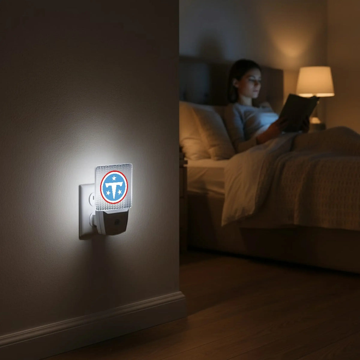 Tennessee Titans Linen Night Light 2-Pack - Lifestyle