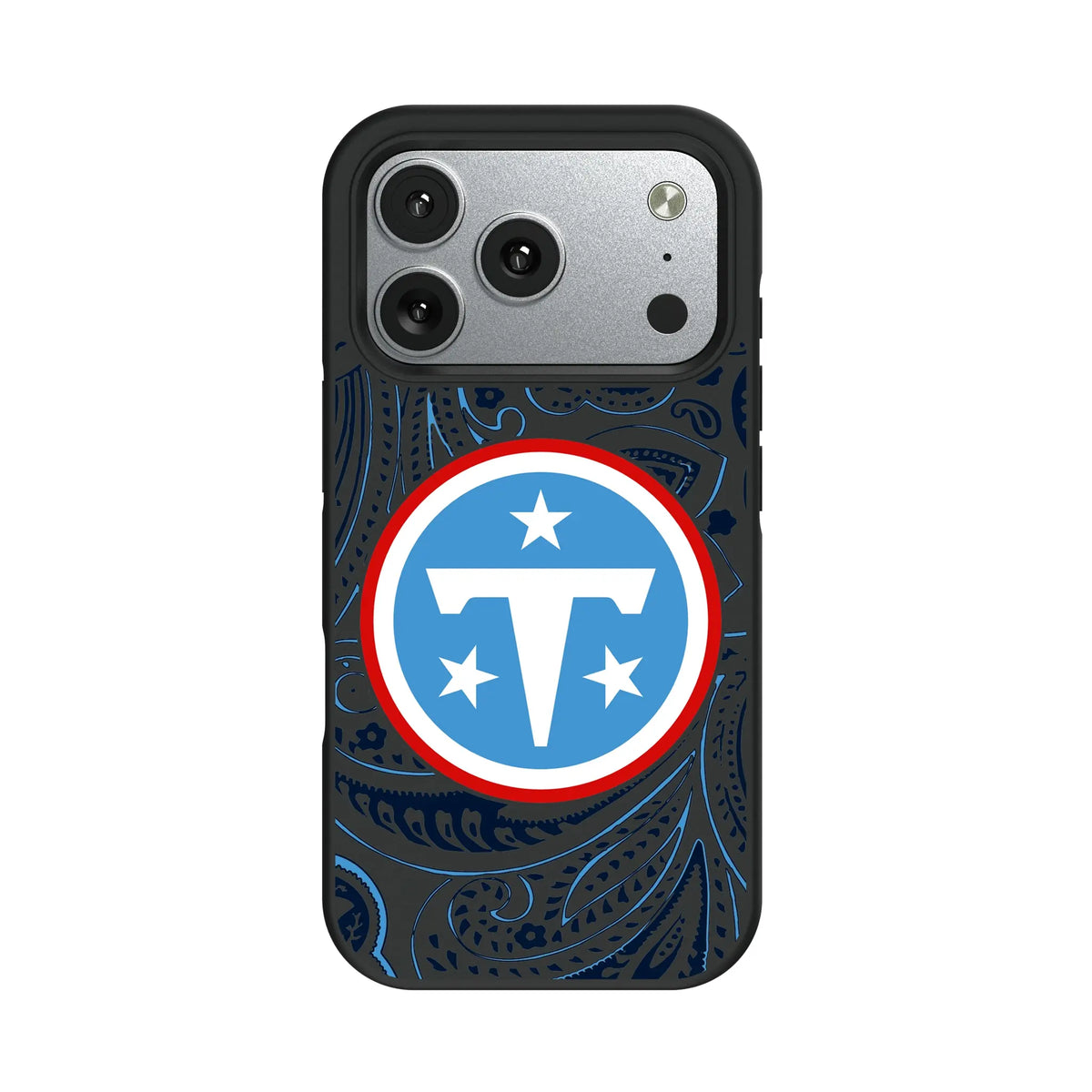 Tennessee Titans Paisley iPhone Bump Phone Case for Apple iPhone#Device_iPhone 17 Pro