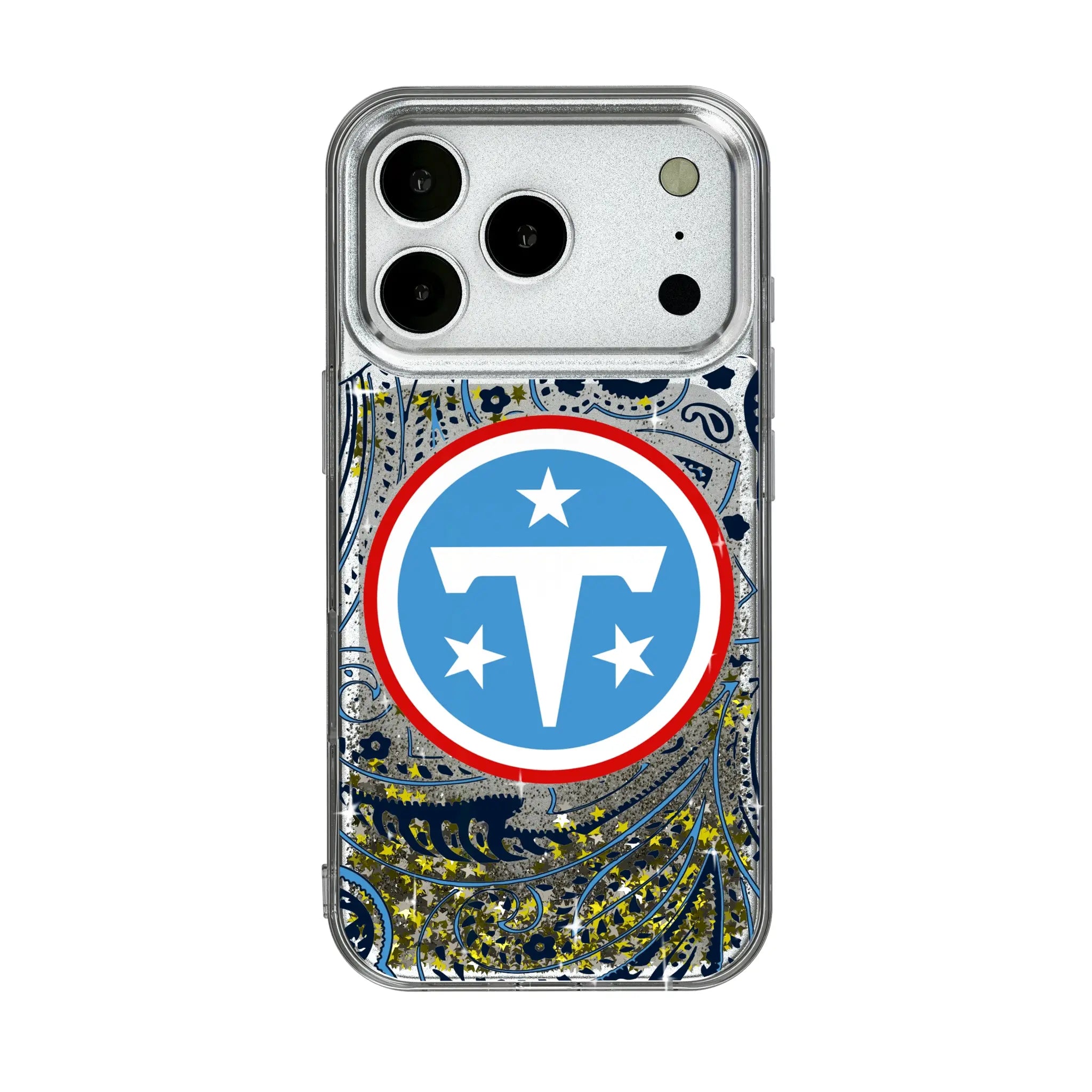 Tennessee Titans Paisley iPhone Glitter Phone Case for Apple iPhone