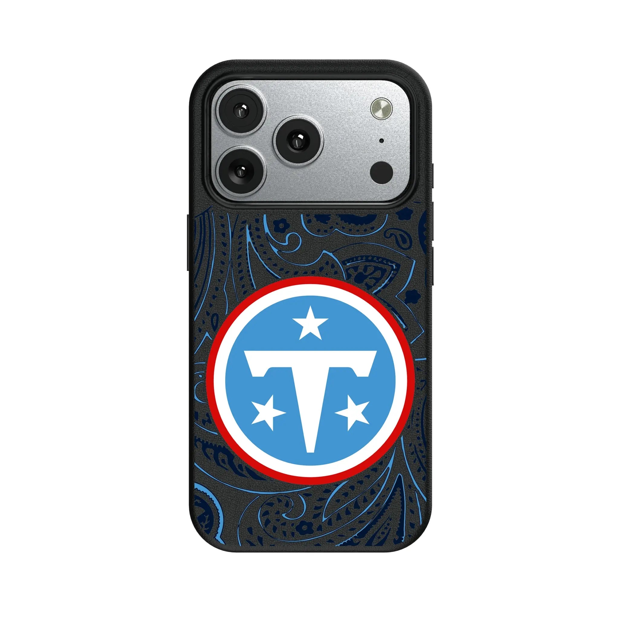 Tennessee Titans Paisley iPhone MagSafe Compatible Phone Case for Apple iPhone#Device_iPhone 17 Pro