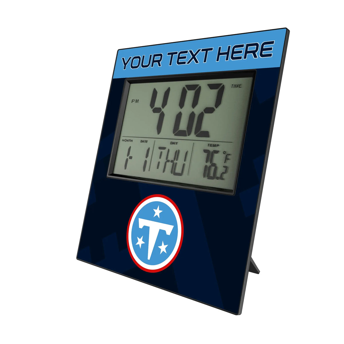 Tennessee Titans Personalized Color Block Wall Clock