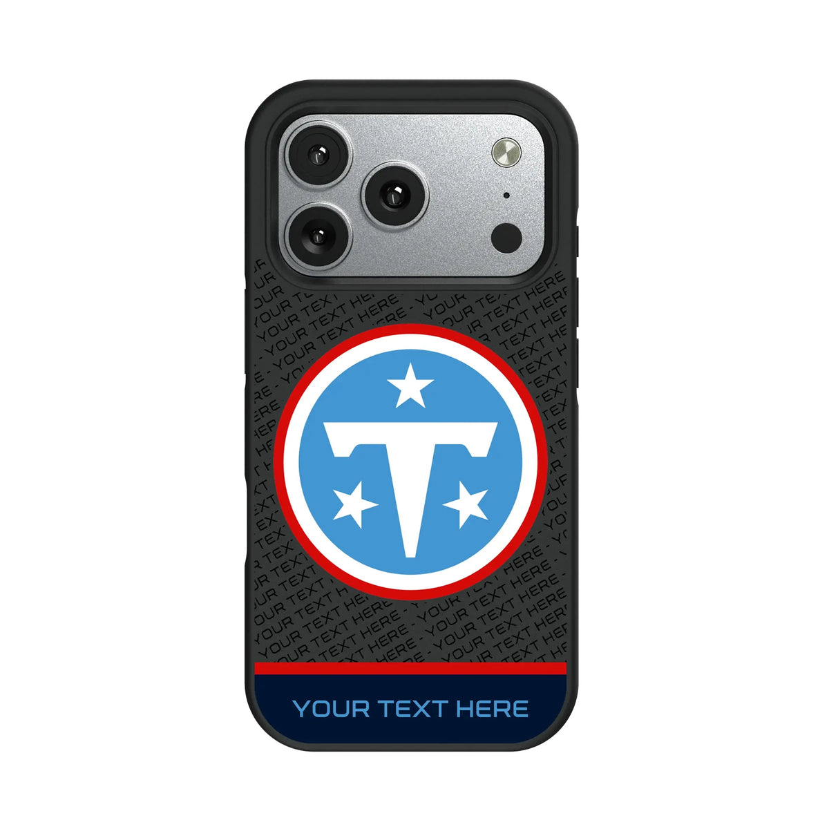 Tennessee Titans Personalized EndZone Plus iPhone Bump Phone Case for Apple iPhone#Device_iPhone 17 Pro