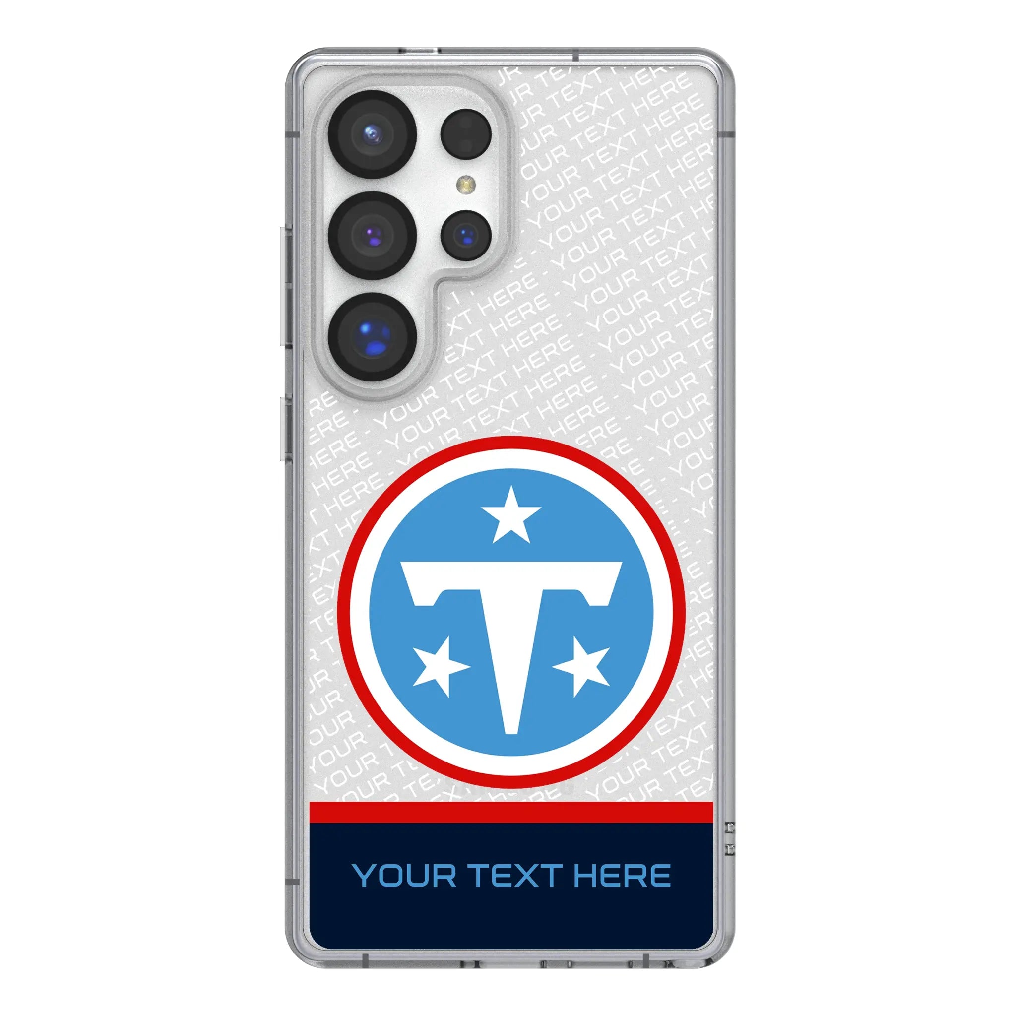 Tennessee Titans Personalized EndZone Plus Galaxy Clear Phone Case for Samsung Galaxy#Device_Galaxy S25 Ultra