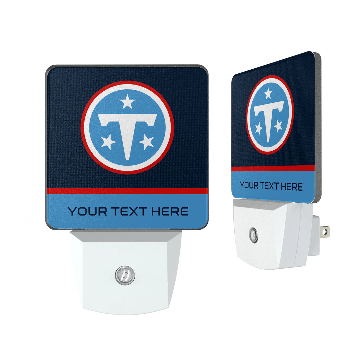 Tennessee Titans Personalized Endzone Solid Night Light 2-Pack