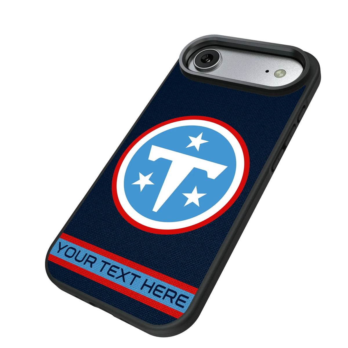 Tennessee Titans Personalized Stripe iPhone Bump Phone Case for Apple iPhone - Isometric View#Device_iPhone Air