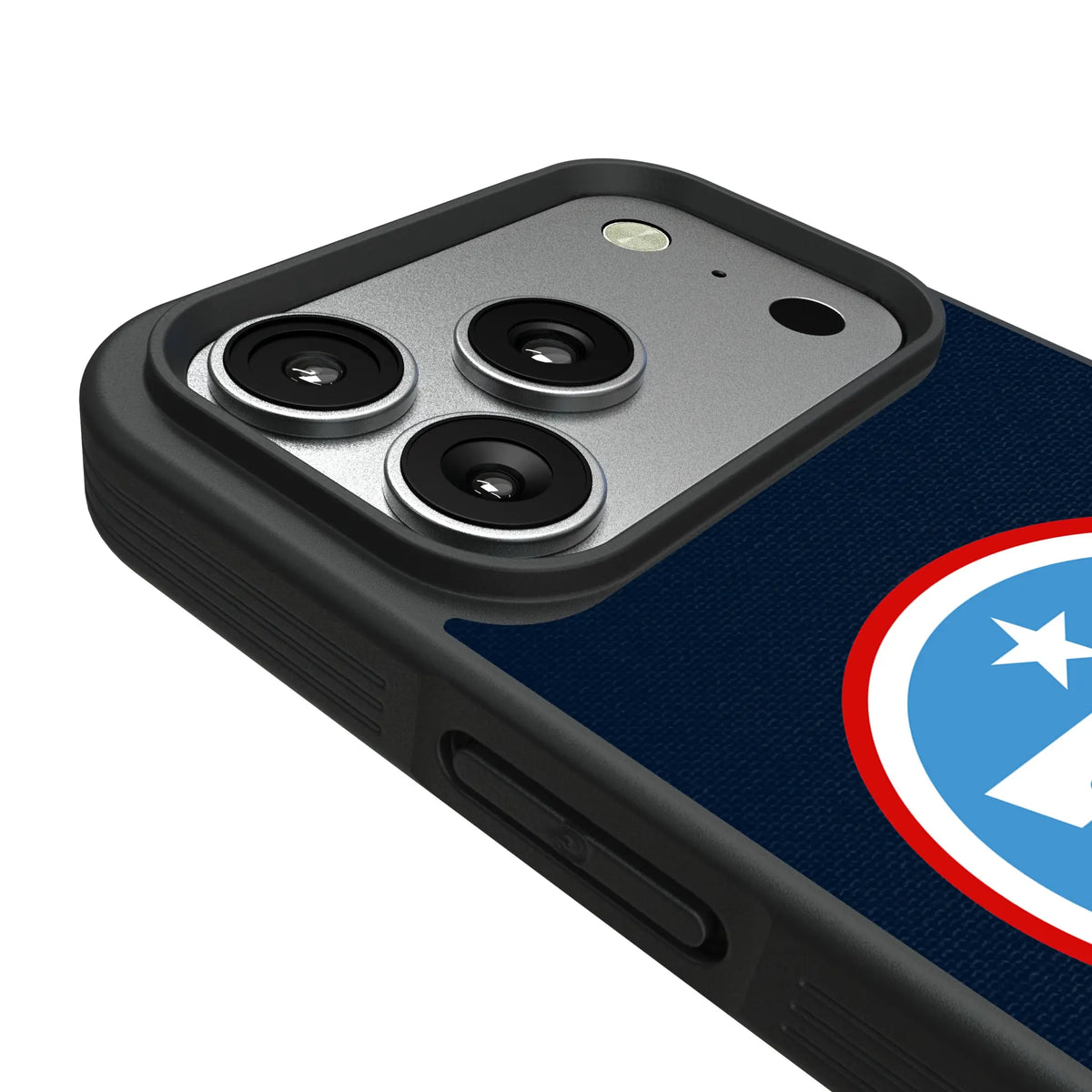 Tennessee Titans Personalized Stripe iPhone Bump Phone Case for Apple iPhone - Detail#Device_iPhone 17 Pro