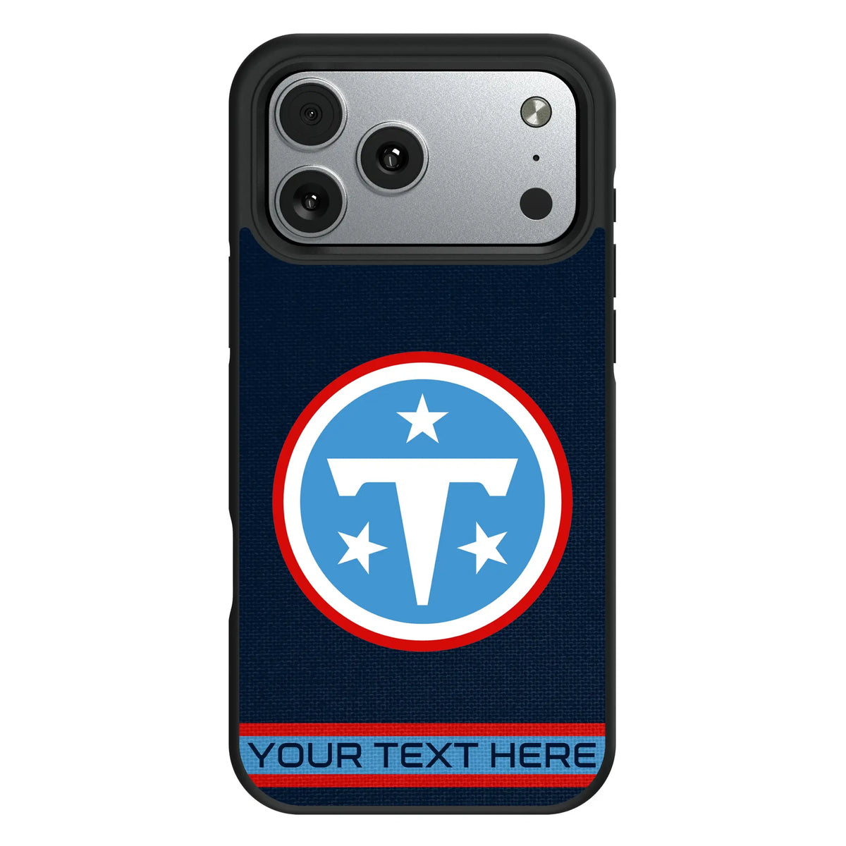 Tennessee Titans Personalized Stripe iPhone Bump Phone Case for Apple iPhone#Device_iPhone 17 Pro Max