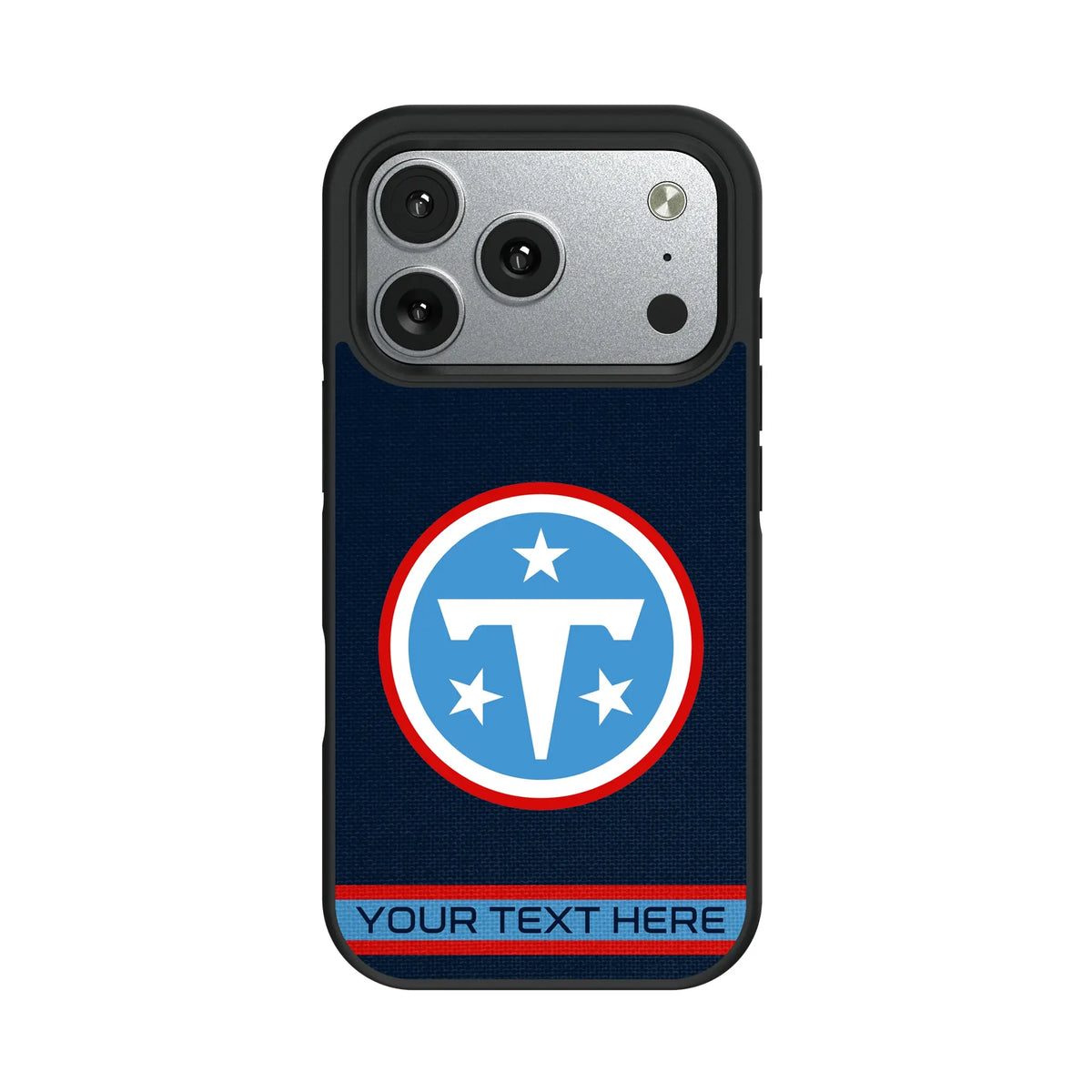 Tennessee Titans Personalized Stripe iPhone Bump Phone Case for Apple iPhone#Device_iPhone 17 Pro