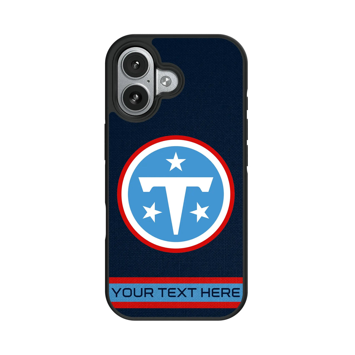 Tennessee Titans Personalized Stripe iPhone Bump Phone Case for Apple iPhone#Device_iPhone 17