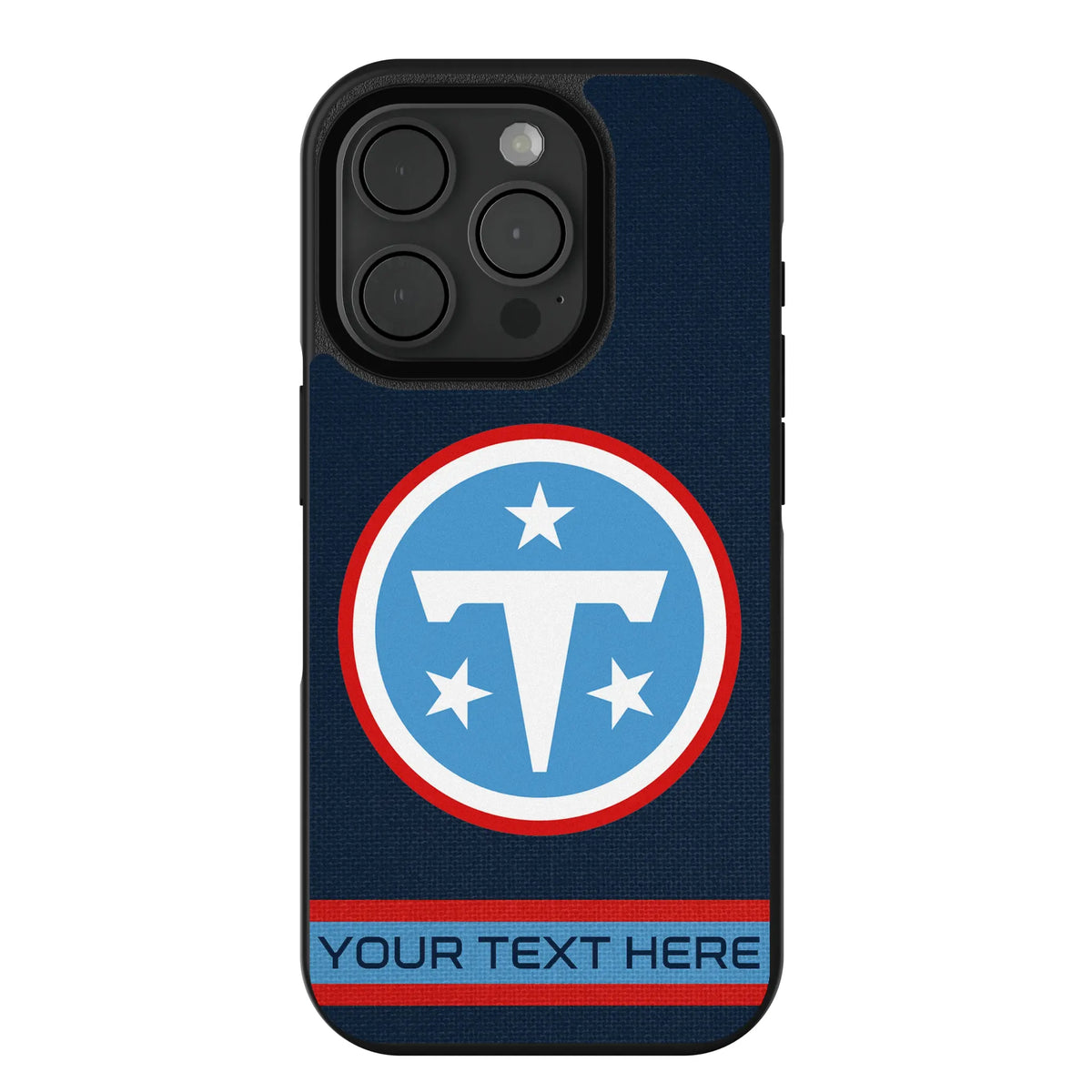 Tennessee Titans Personalized Stripe iPhone Bump Phone Case for Apple iPhone