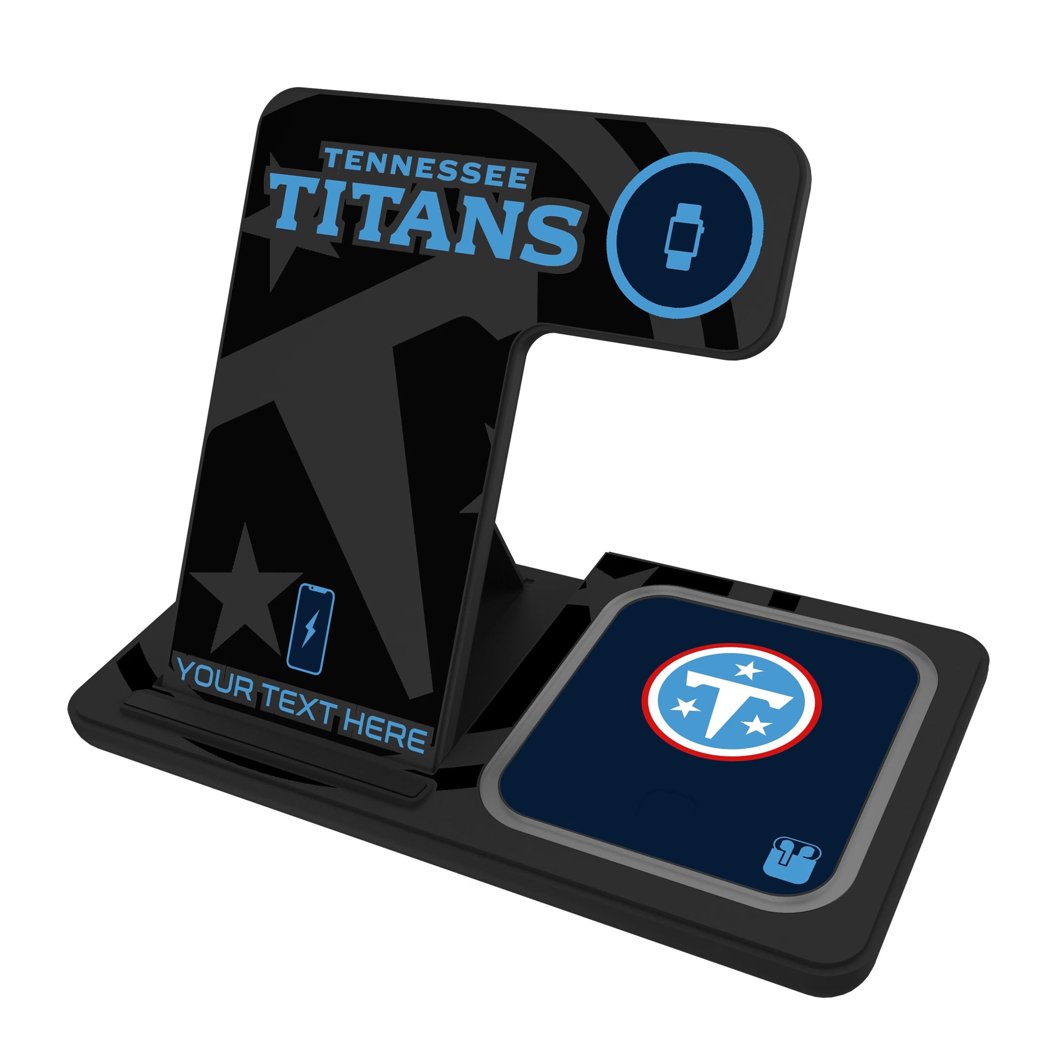 Tennessee Titans Personalized Tilt 3 in 1 Charging Station