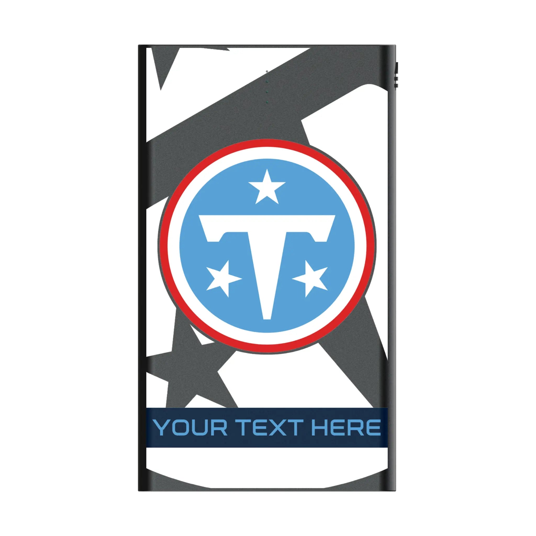 Tennessee Titans Personalized Tilt 5000mAh Flat Power Bank