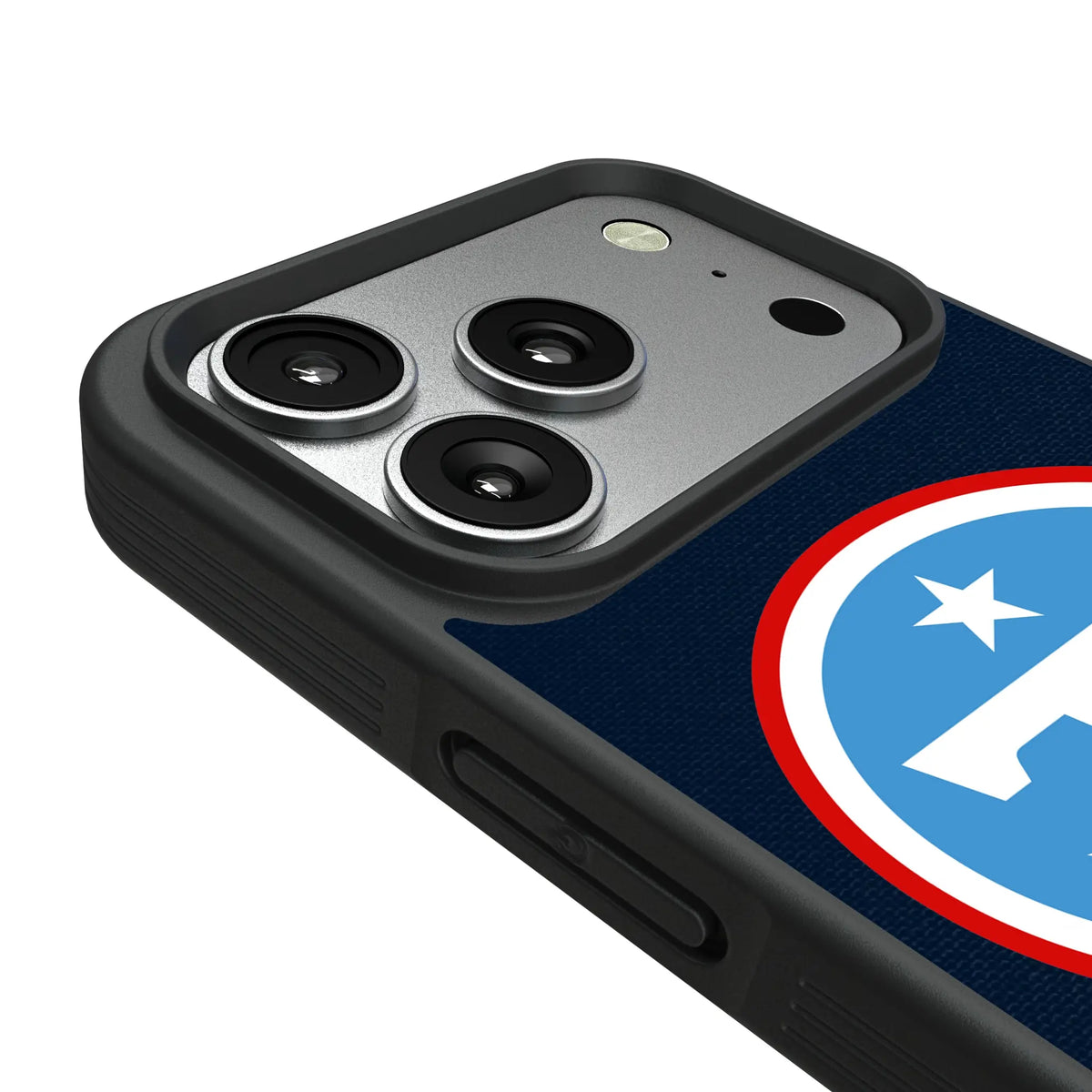 Tennessee Titans Stripe iPhone Bump Phone Case for Apple iPhone - Detail#Device_iPhone 17 Pro