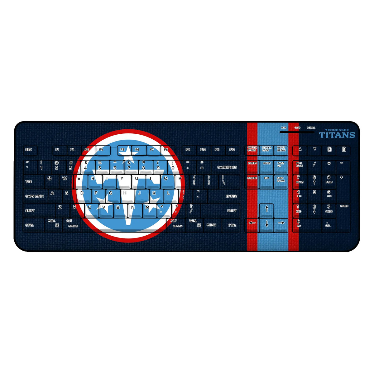 Tennessee Titans Stripe Wireless USB Keyboard