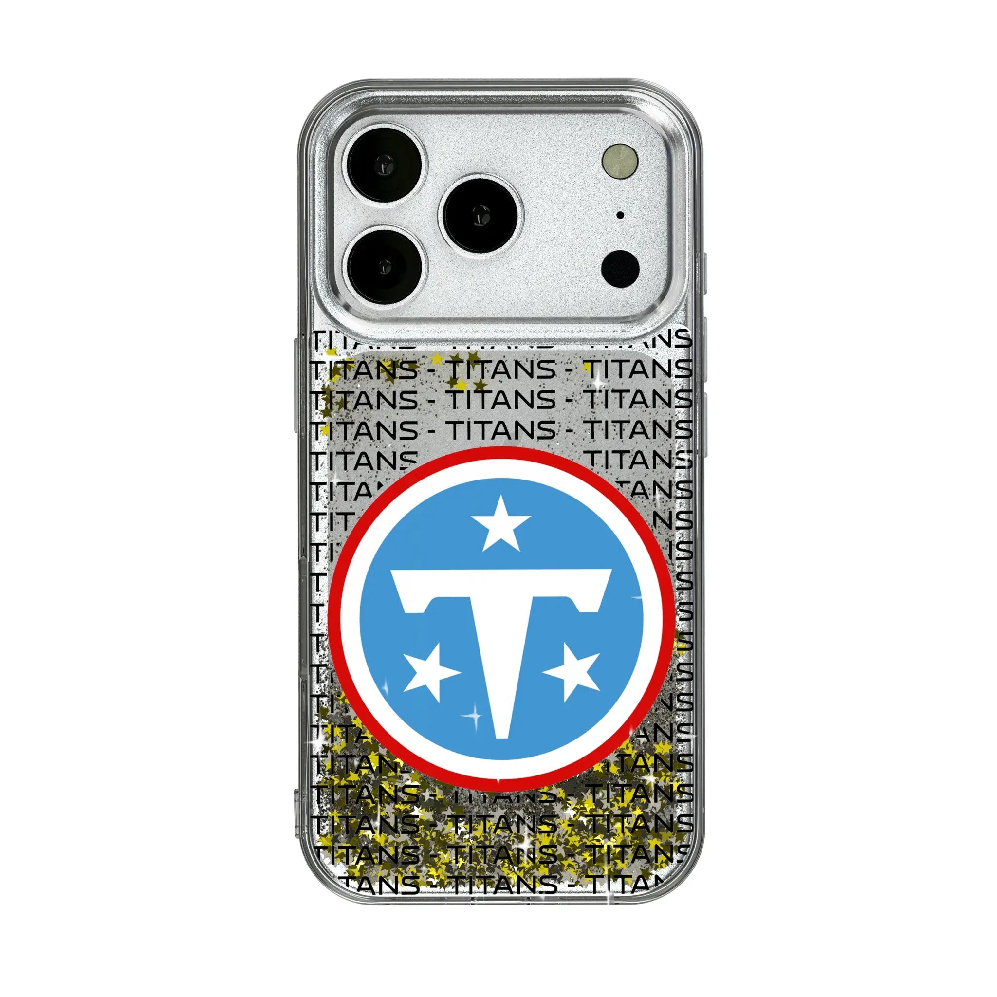 Tennessee Titans Text Backdrop iPhone Glitter Phone Case for Apple iPhone