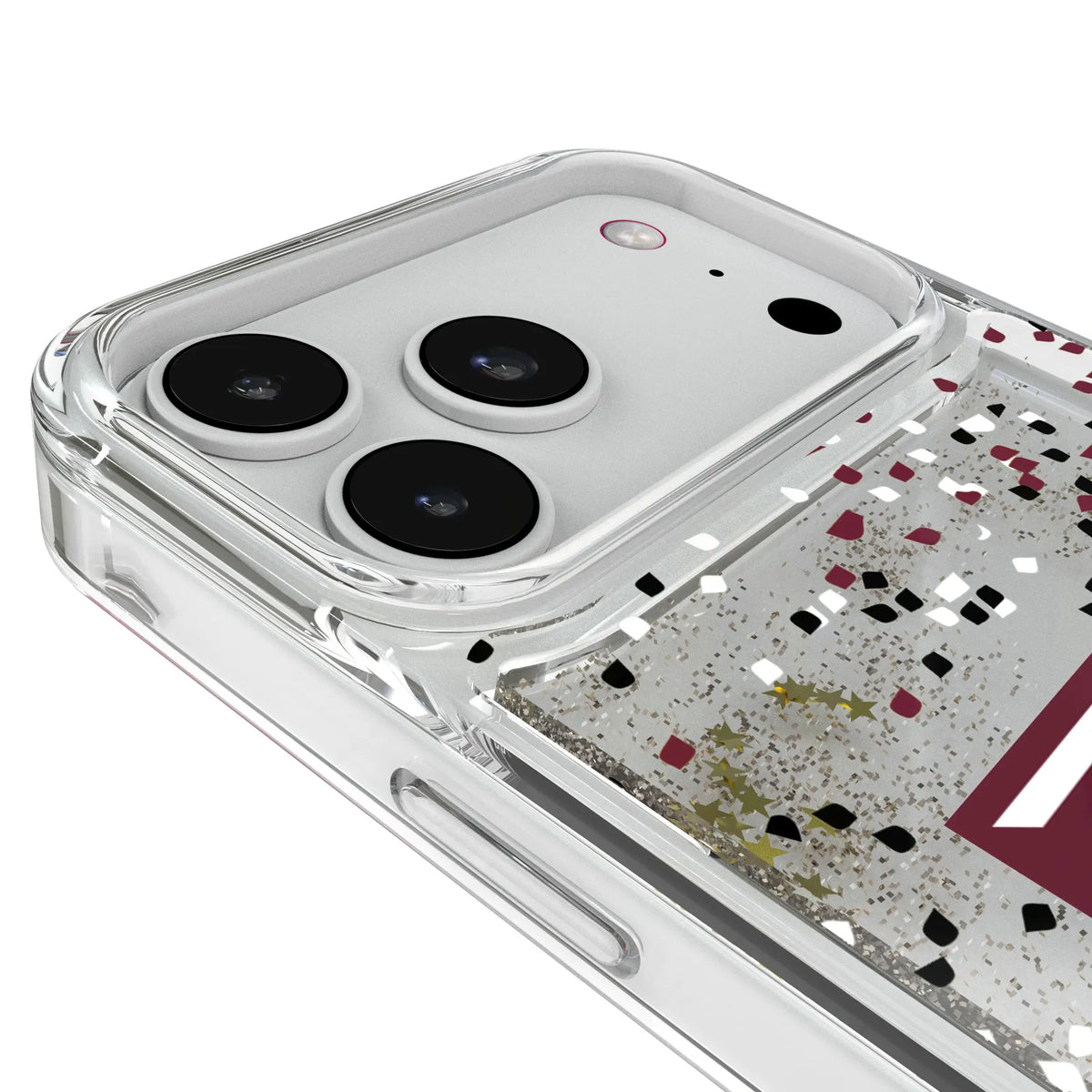 Texas A&M University Aggies Confetti iPhone Glitter Phone Case for Apple iPhone - Detail#Device_iPhone 18 Pro Max