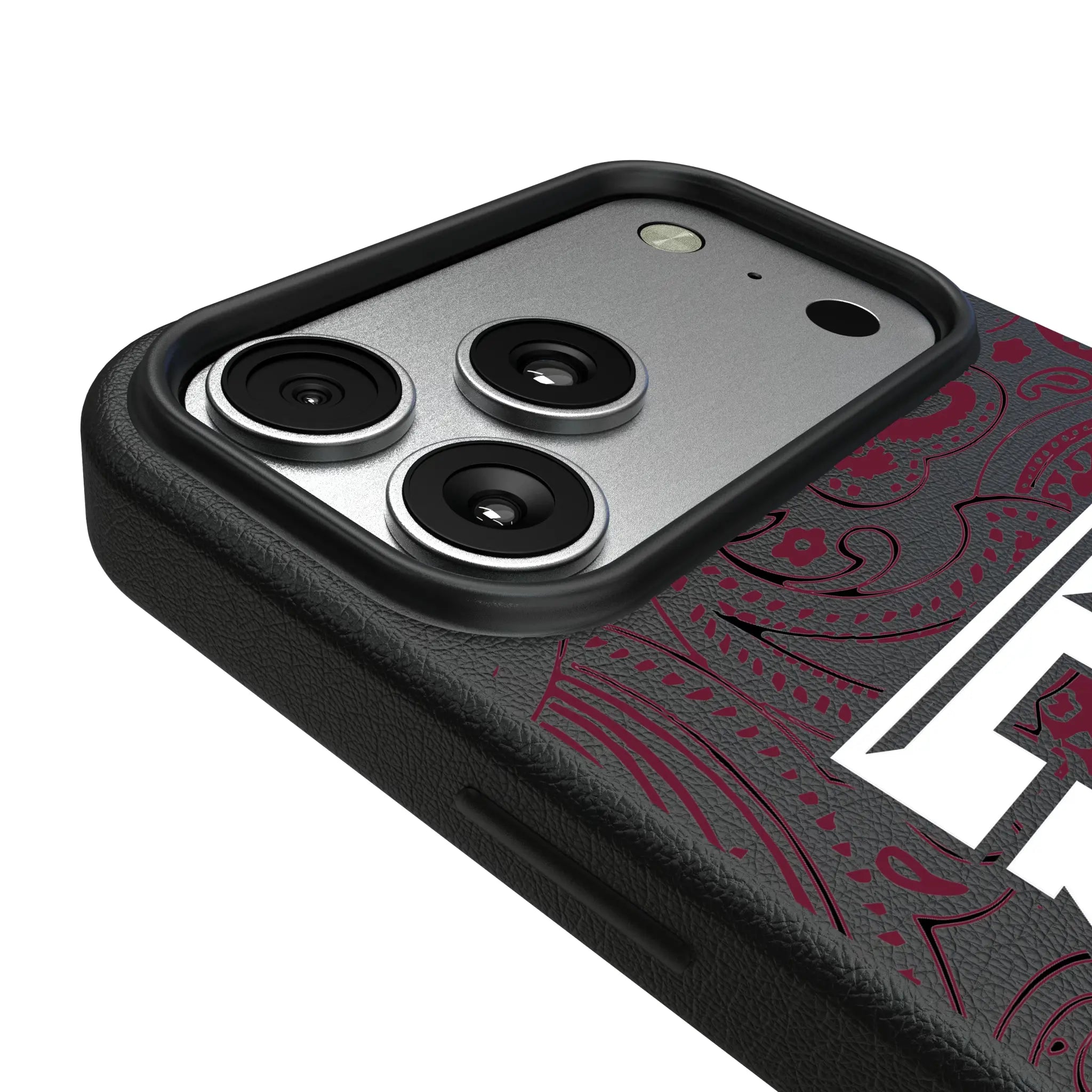Texas A&M University Aggies Paisley iPhone MagSafe Compatible Phone Case for Apple iPhone - Detail#Device_iPhone 17 Pro Max