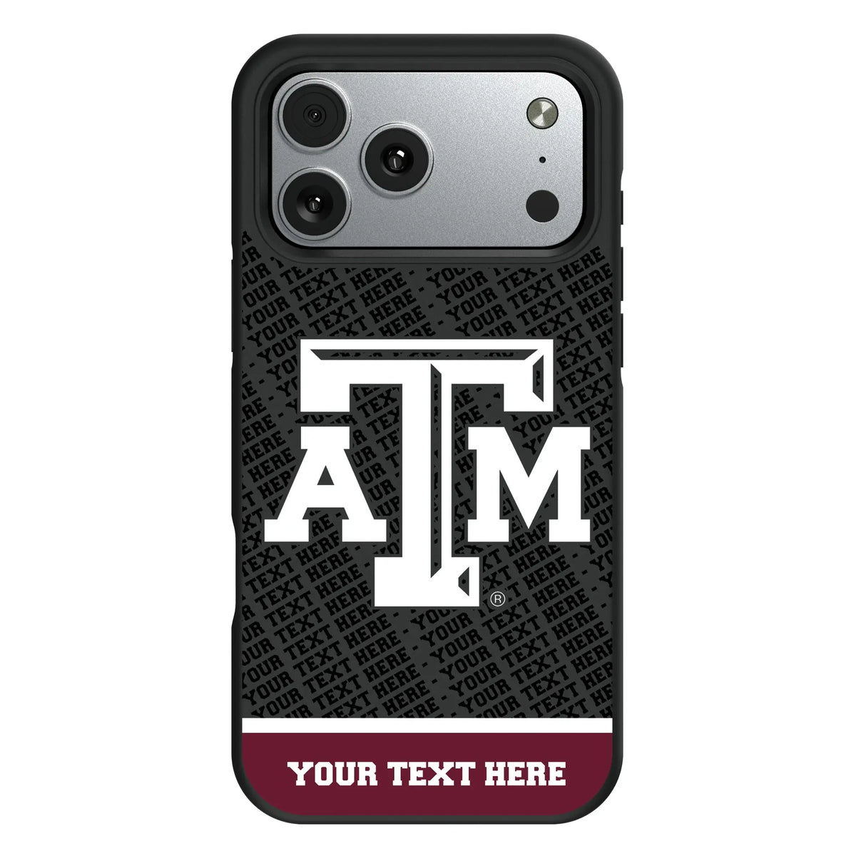Texas A&M University Aggies Personalized EndZone Plus iPhone Bump Phone Case for Apple iPhone#Device_iPhone 17 Pro Max